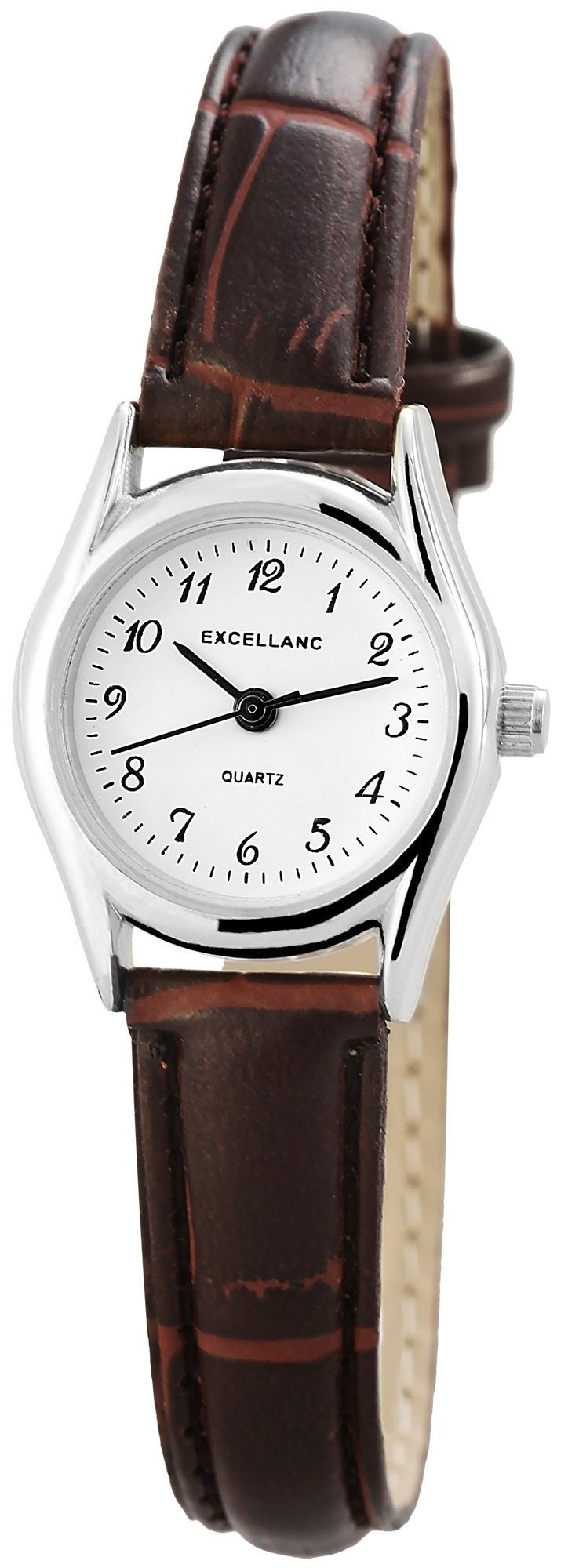 Excellanc Quarzuhr EX0084 mit Lederimitationsband, Mineralglas, günstig online kaufen