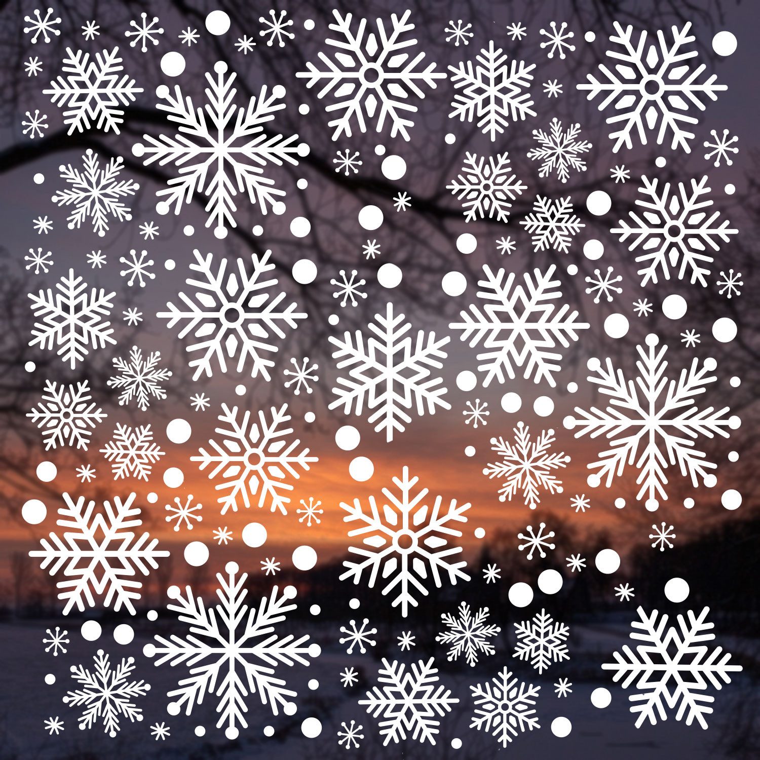 younikat Fensterdekoration younikat Fenster Bilder Winter günstig online kaufen