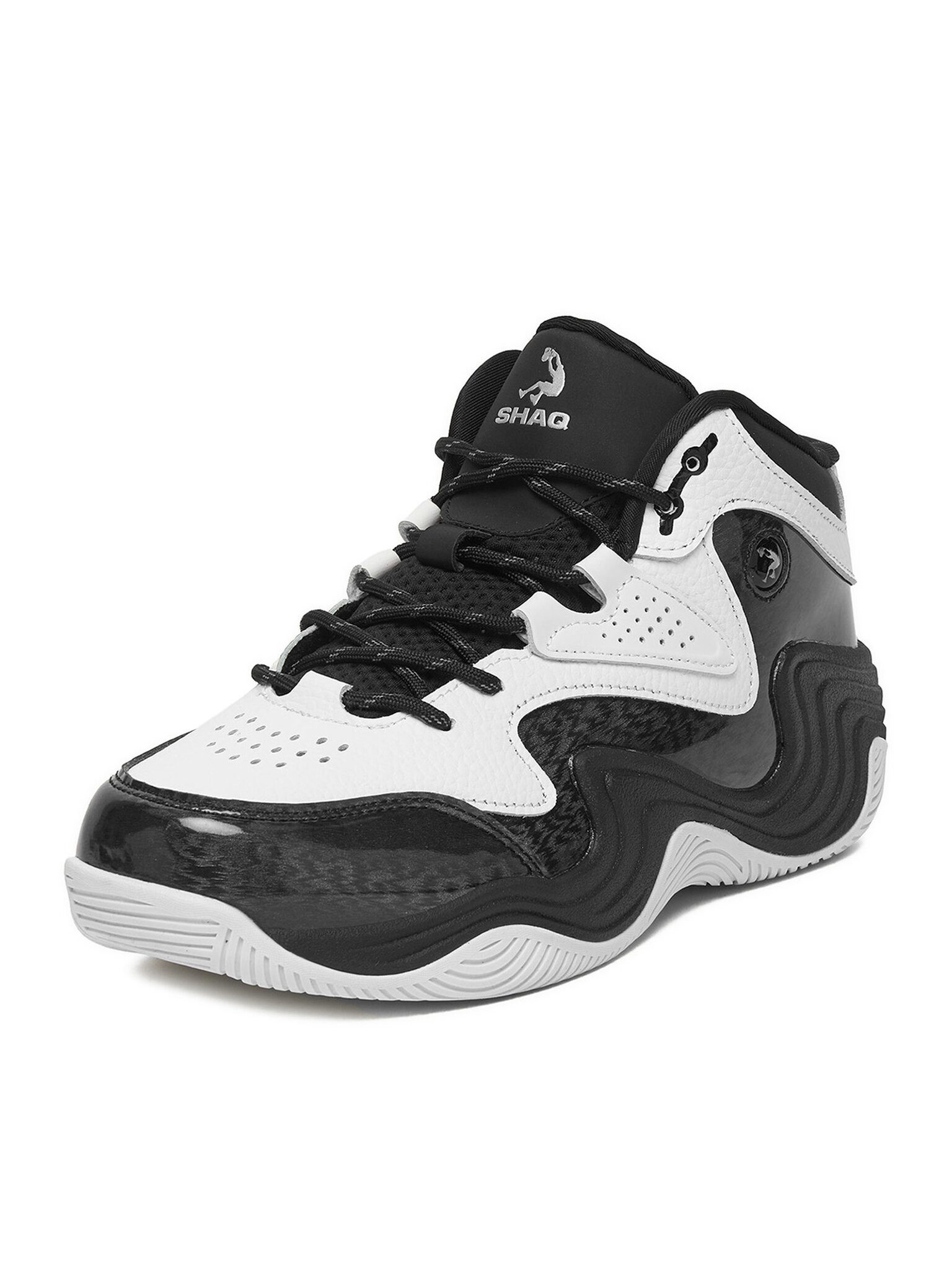 Shaq Shaq Basketballschuhe Junge Weiß SHAQ-EO-JUGERNAUT AQ95041B-BW Schwarz Basketballschuh