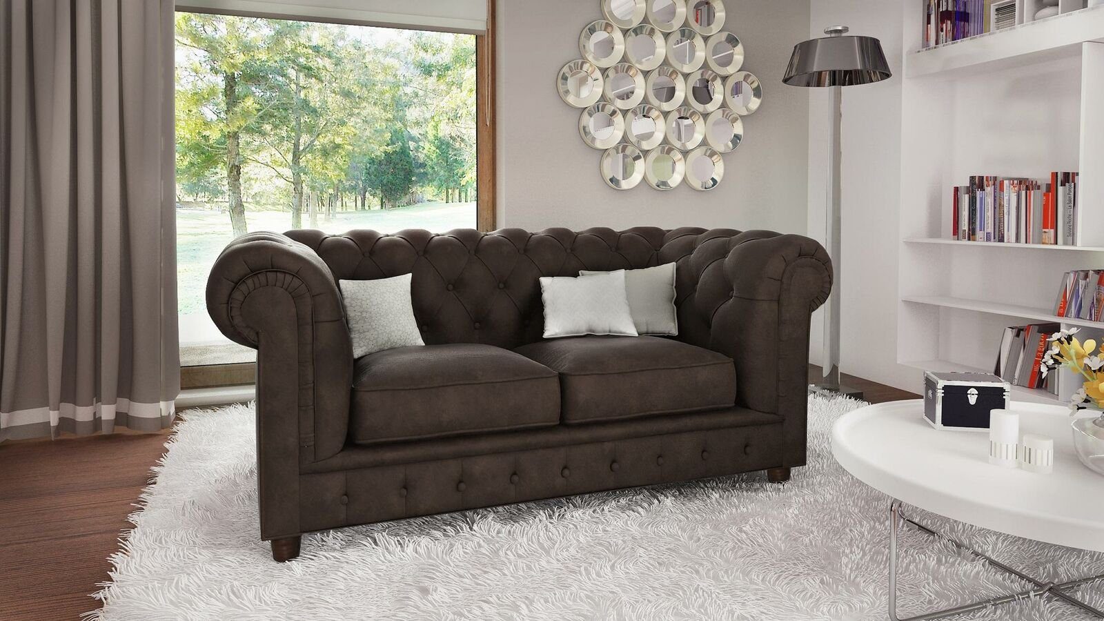JVmoebel Sofa Neu, in Design Couch Luxus 2-Sitzer Chesterfield Made Polster Europe Sofa Modern