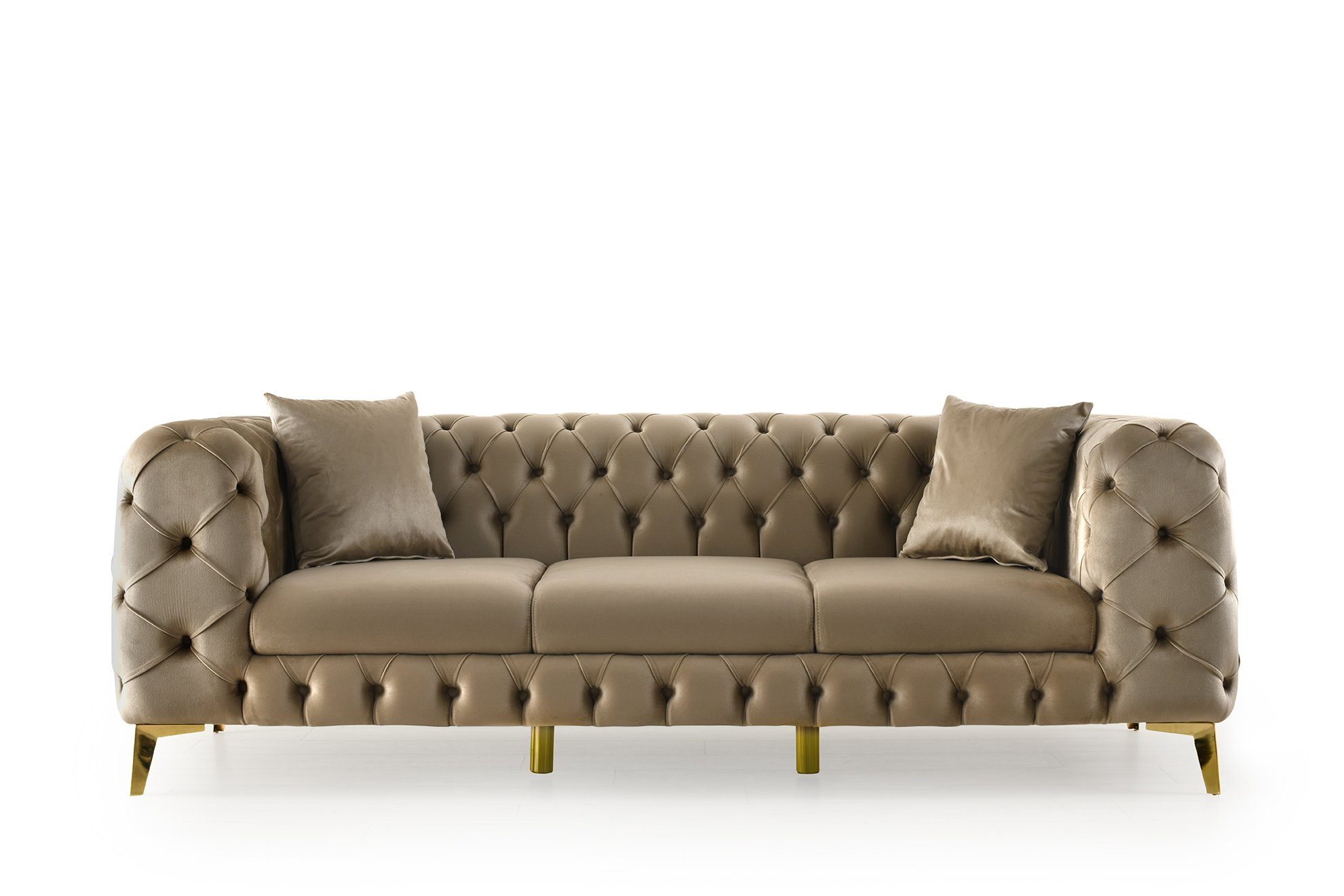 Polsterei Marya Garantierte LARA BESTSELLER, Chesterfield-Sofa CHELSEA Handgemacht Berlin, Sofagarnitur in 6, PREMIUM SET, 3+2+1 Sitzer, Chesterfield Bezugsqualitäten