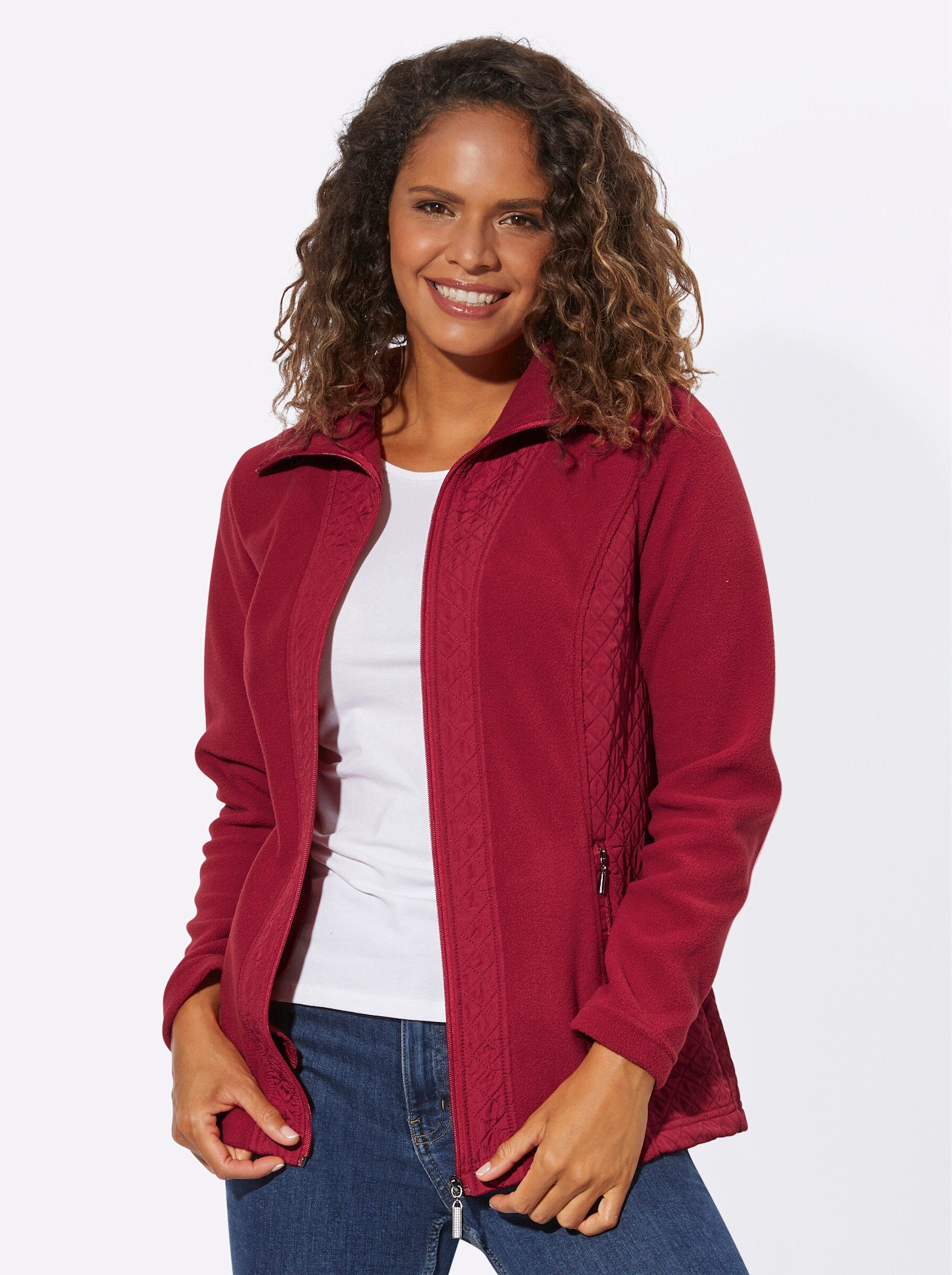 WITT WEIDEN Fleecejacke rot