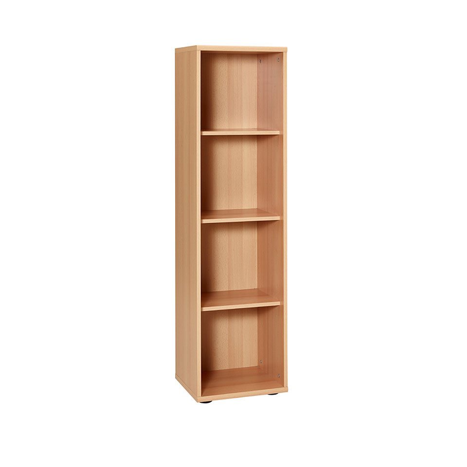Lomadox Aktenregal, Büromöbel Büro Regal Standregal Buche hell 40x153x39,5 cm