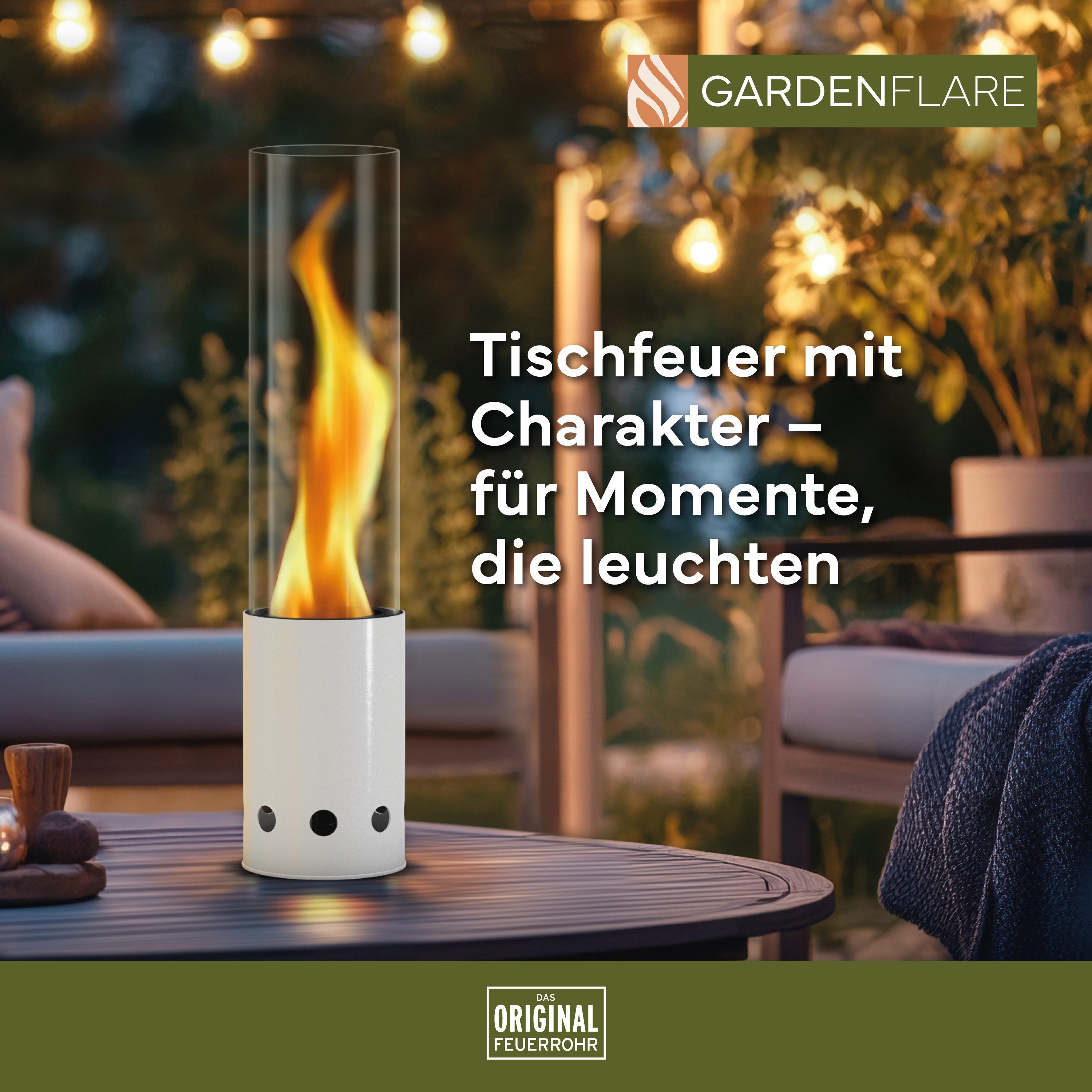 Gardenflare Feuerschale Tischfeuer