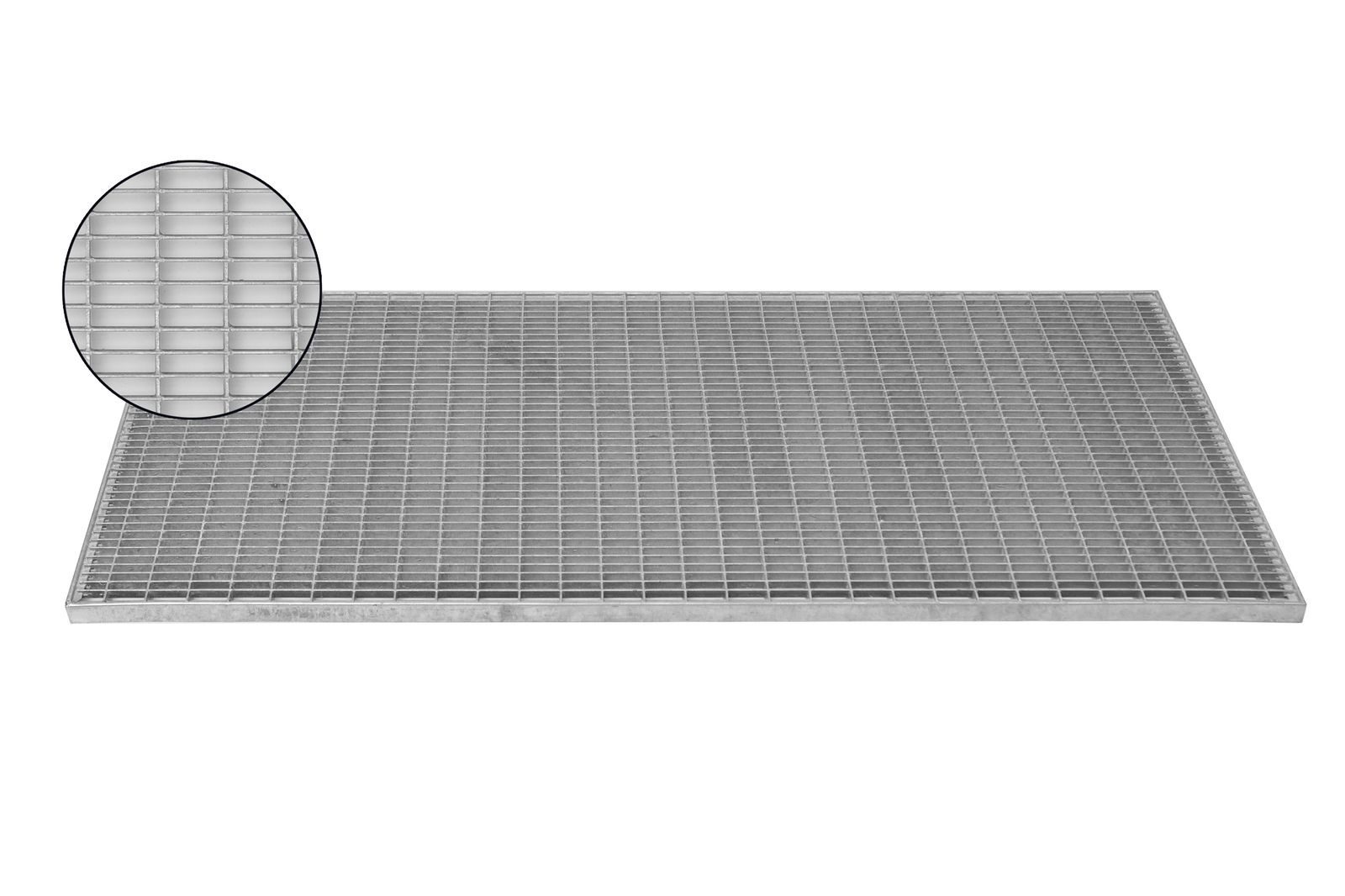 Xanie Fußmatte Gitterrost Pressrost MW 30/10, rechteckig, Höhe: 20 mm, 1000x500mm, widerstandsfähig und langlebig, robust und begehbar