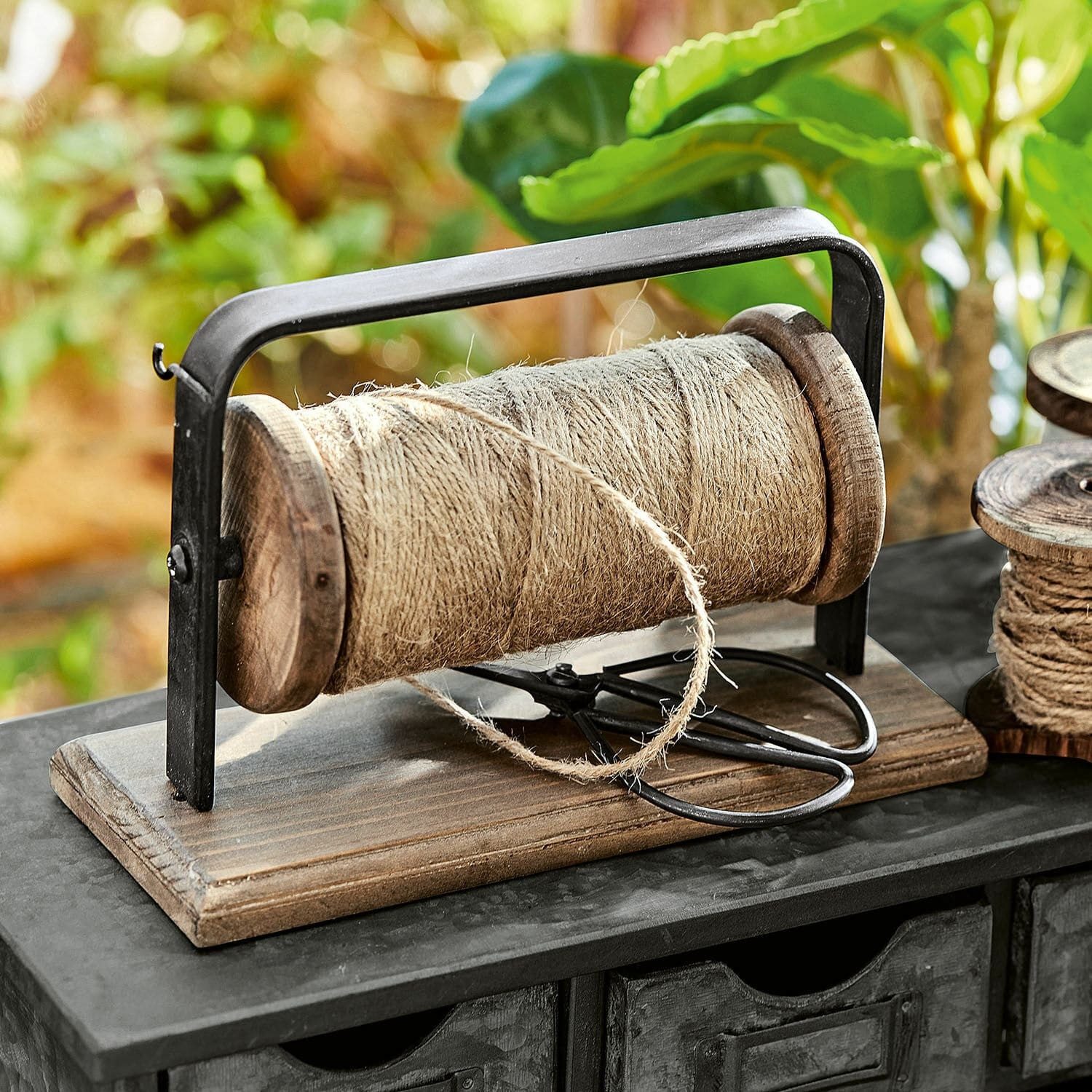 Mirabeau Gartenfigur Schnurabroller Allaine braun günstig online kaufen