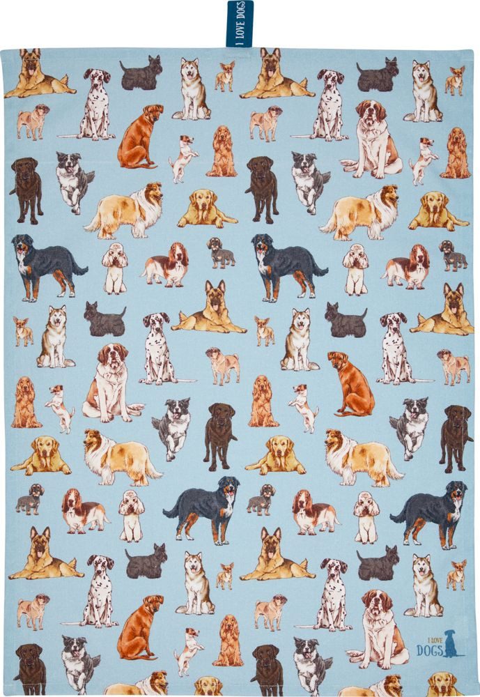 COPPENRATH DIE SPIEGELBURG Geschirrtuch Geschirrtuch Hunde 50 x 70 cm 22238