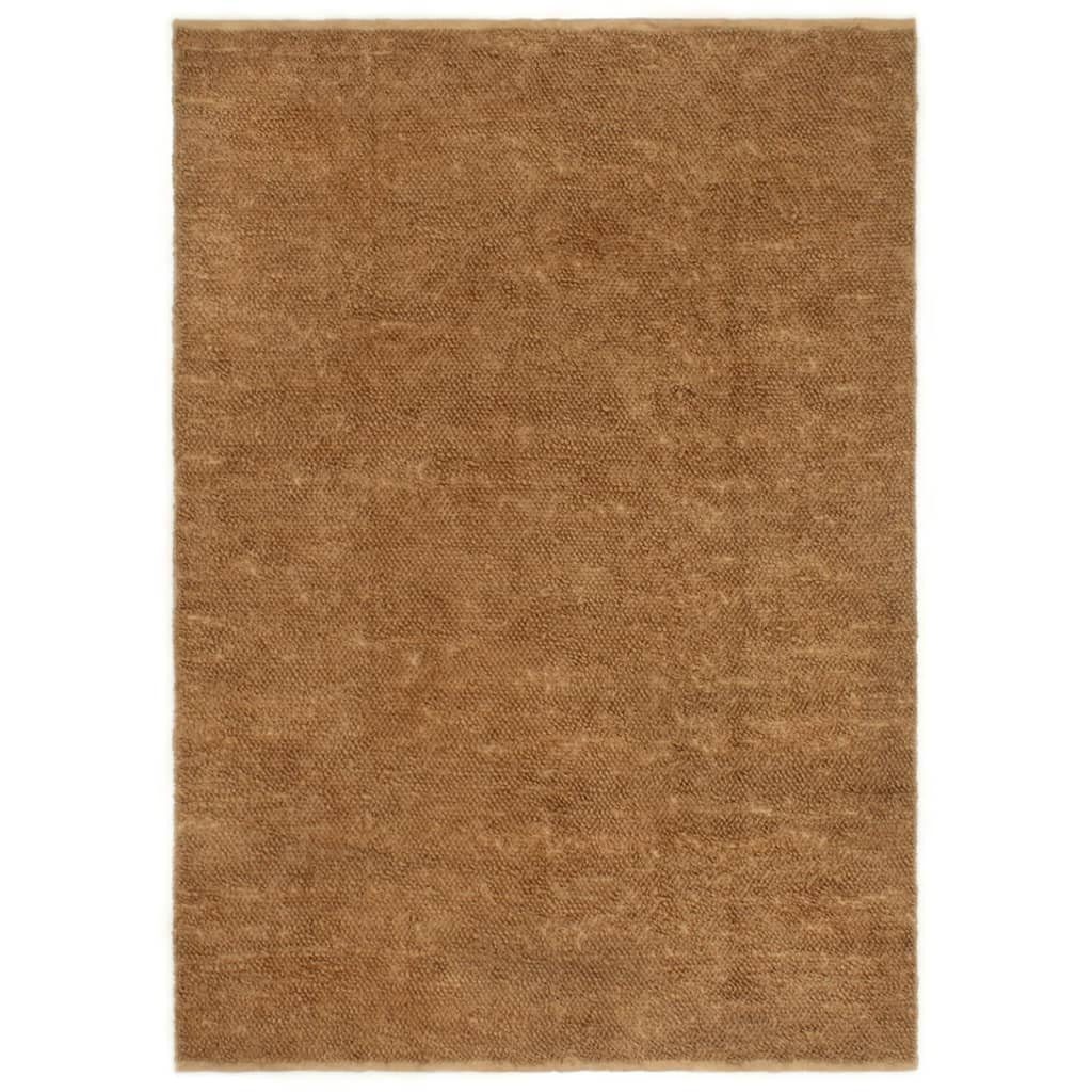 Teppich Schlingenteppich Handgefertigt 200x300 cm Jute und Baumwolle, furnicato, Rechteckig