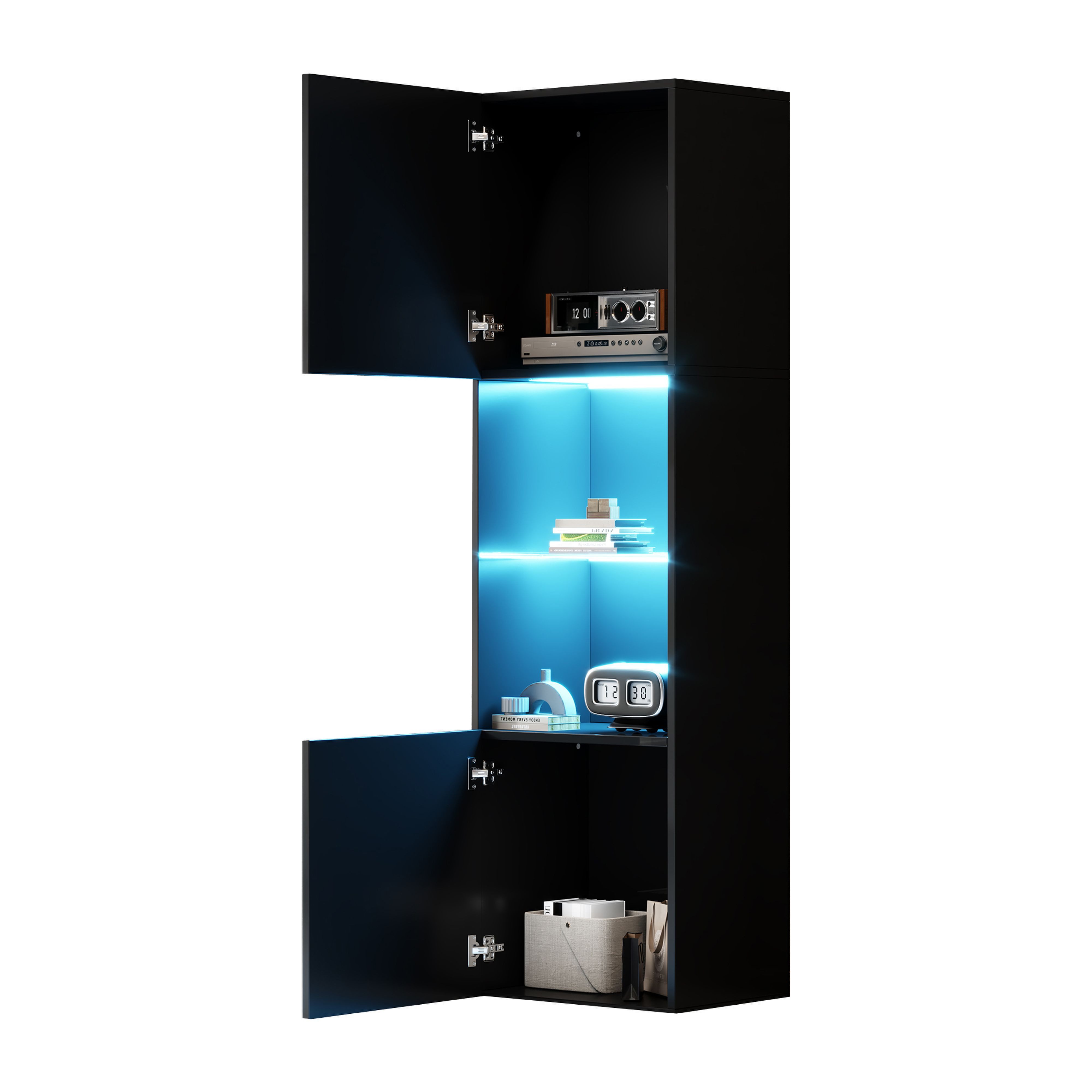 BlingBin Vitrine Hochglanzvitrine, Hochschränke, Lagerschrank mit günstig online kaufen