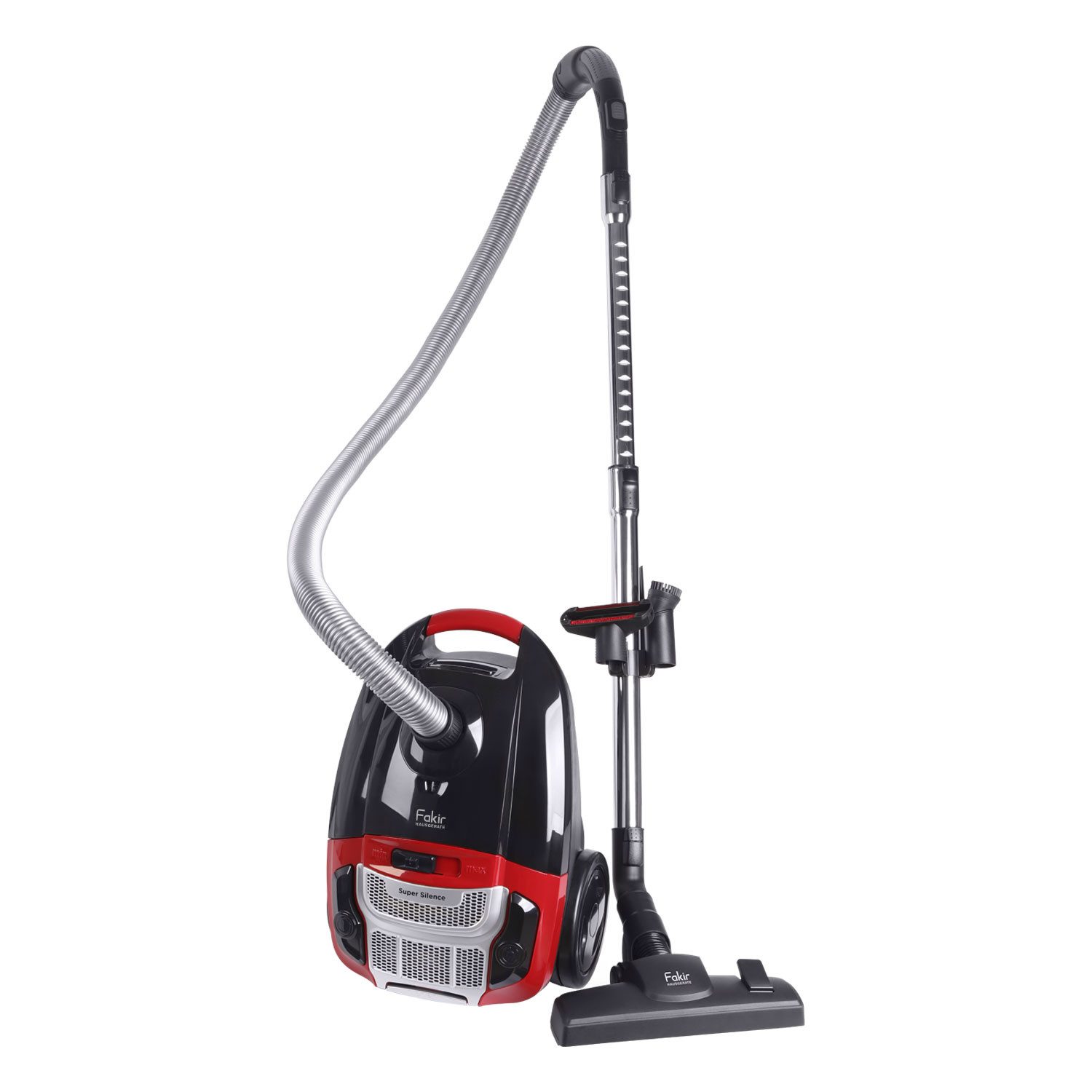 FAKIR Bodenstaubsauger Red Vac Power Bodenstaubsauger, 700 W, geeignet für Allergiker, Hartboden, Teppichboden