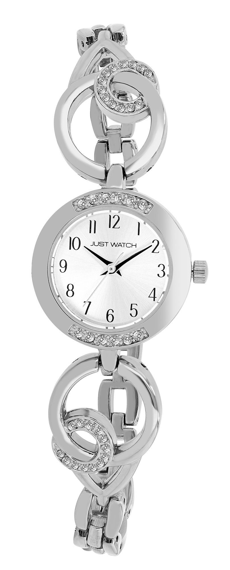 JUST WATCH Quarzuhr Liana mit Gliederarmband, 5 ATM, Similisteine