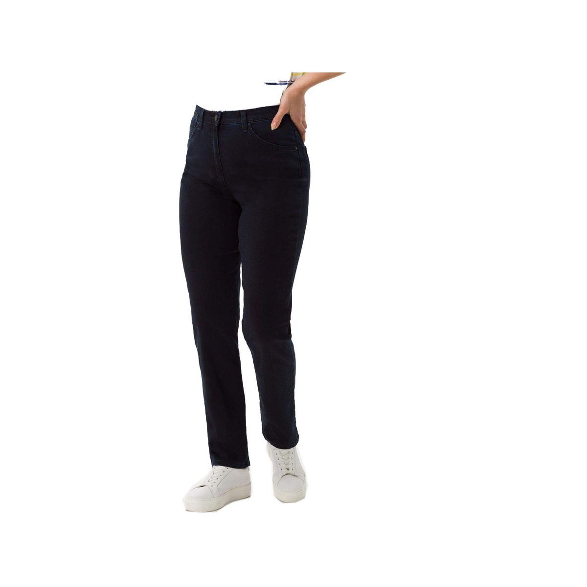 regular dunkel-blau Brax Regular-fit-Jeans (1-tlg)