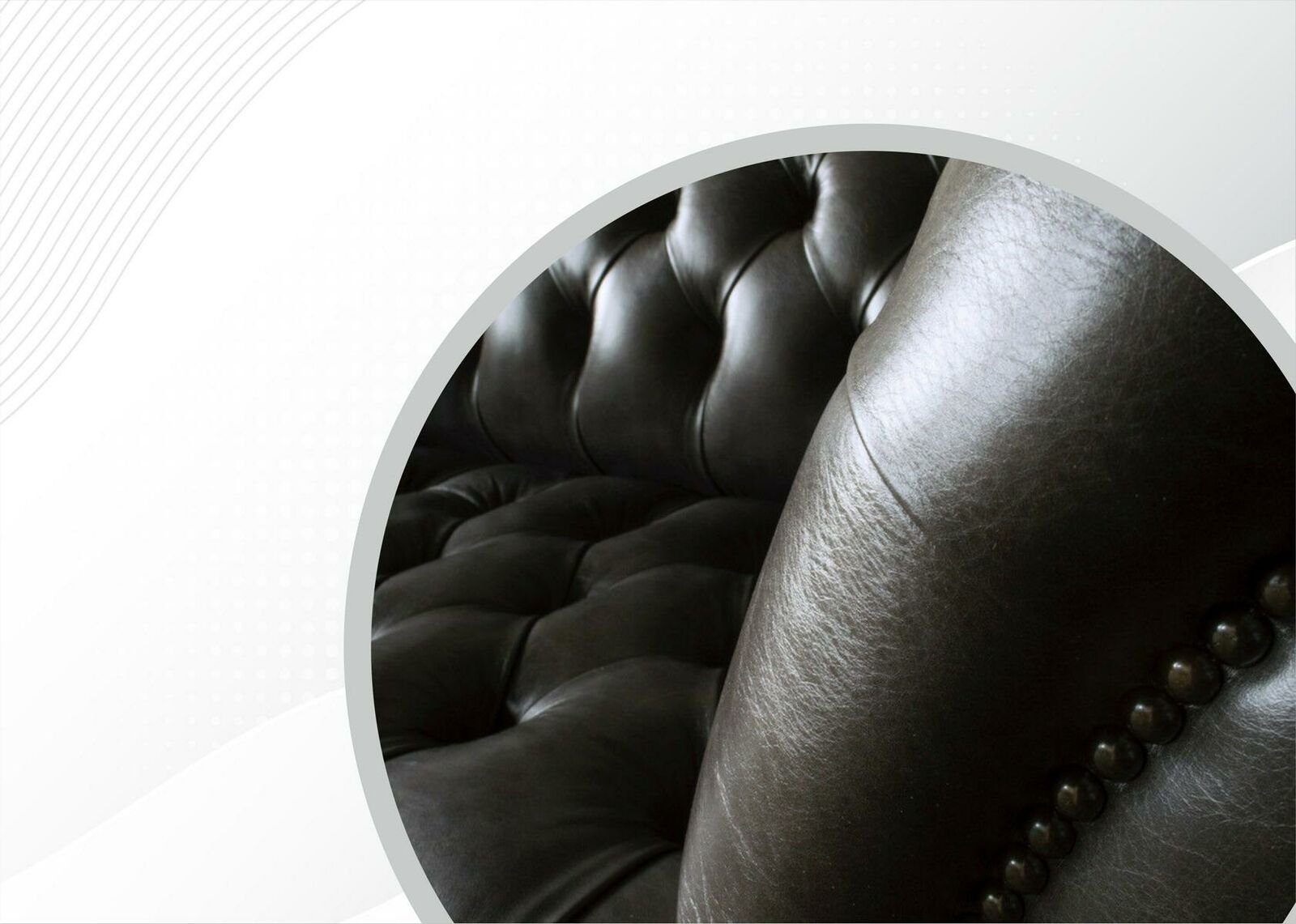 Neu, Europe klassische Couch Made Modern in Chesterfield-Sofa 3-er Sofa luxus JVmoebel Chesterfield Schwarze