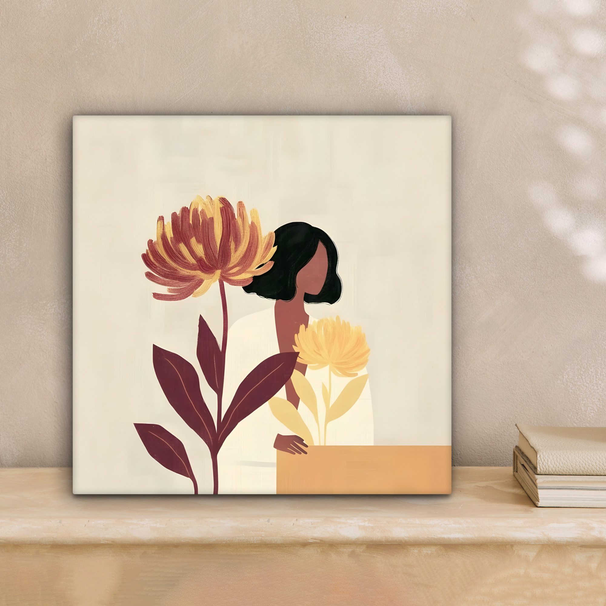 OneMillionCanvasses® Leinwandbild Frau - Minimalistisch - günstig online kaufen