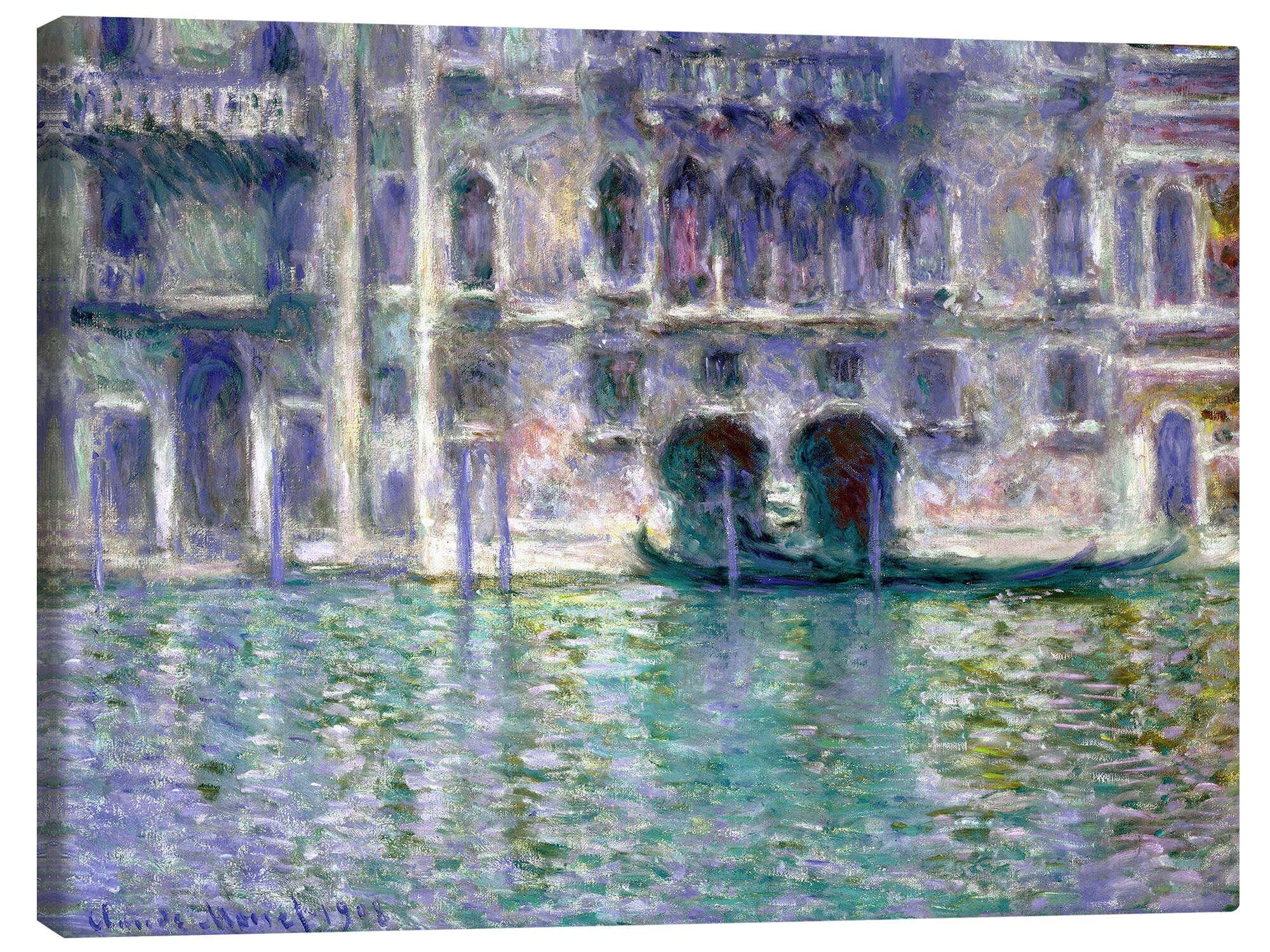 Posterlounge Wandbild Palazzo da Mula, Venedig, Claude Monet, erhältlich als Poster, Leinwandbild, Wandsticker oder Acrylglasbild