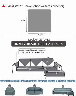 Sofaschoner Schlichtes, modernes Sofabezugs, dickes sofahussen Coonoor, Geeignet für alle Jahreszeiten, rutschfest