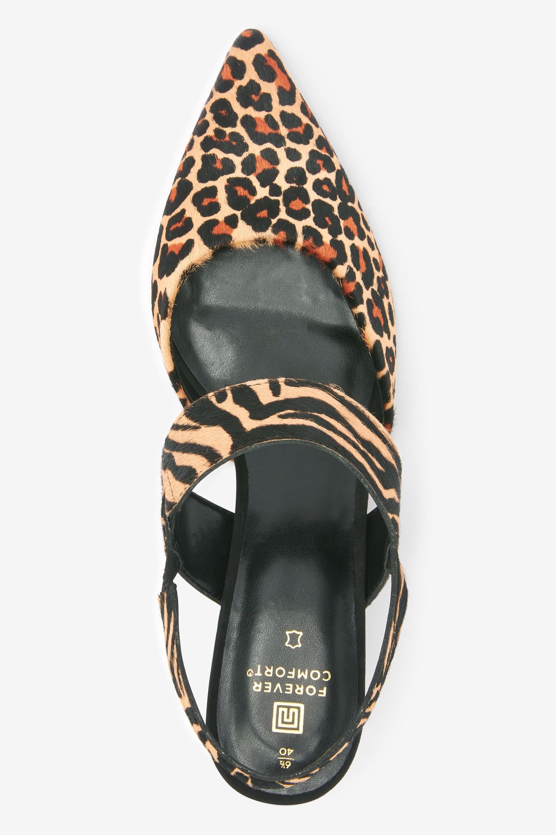 Next Schuh aus Leder mit Schnallendetails Slingpumps (1-tlg)