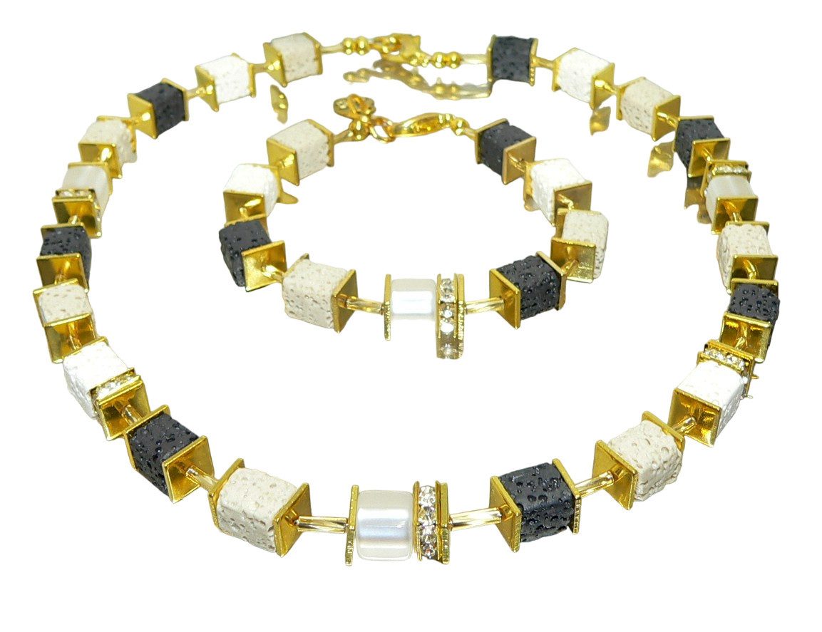 traumschmuck Schmuckset 304d 3er SCHMUCKSET Halskette Armband Ohrring Würfe günstig online kaufen