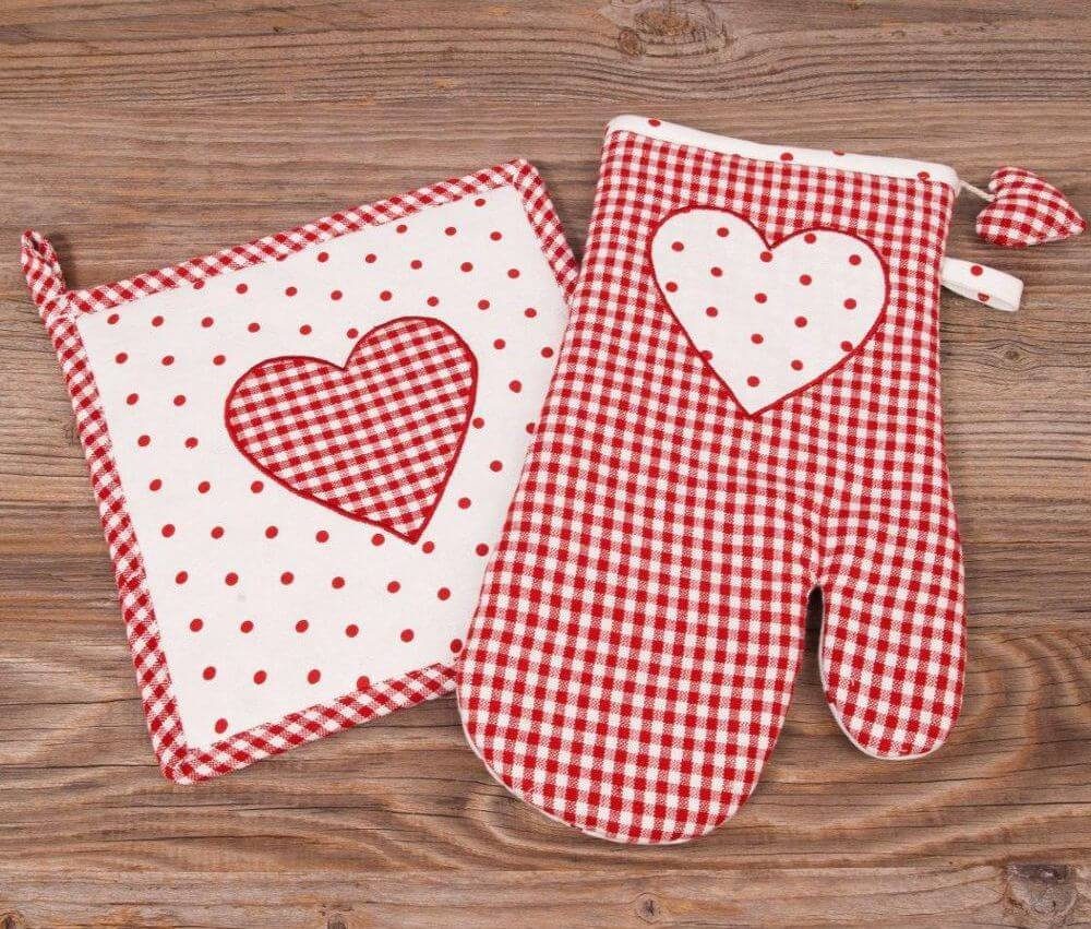 matches21 HOME & HOBBY Topflappen Topfhandschuh LISE Landhaus in 2 Farben, günstig online kaufen