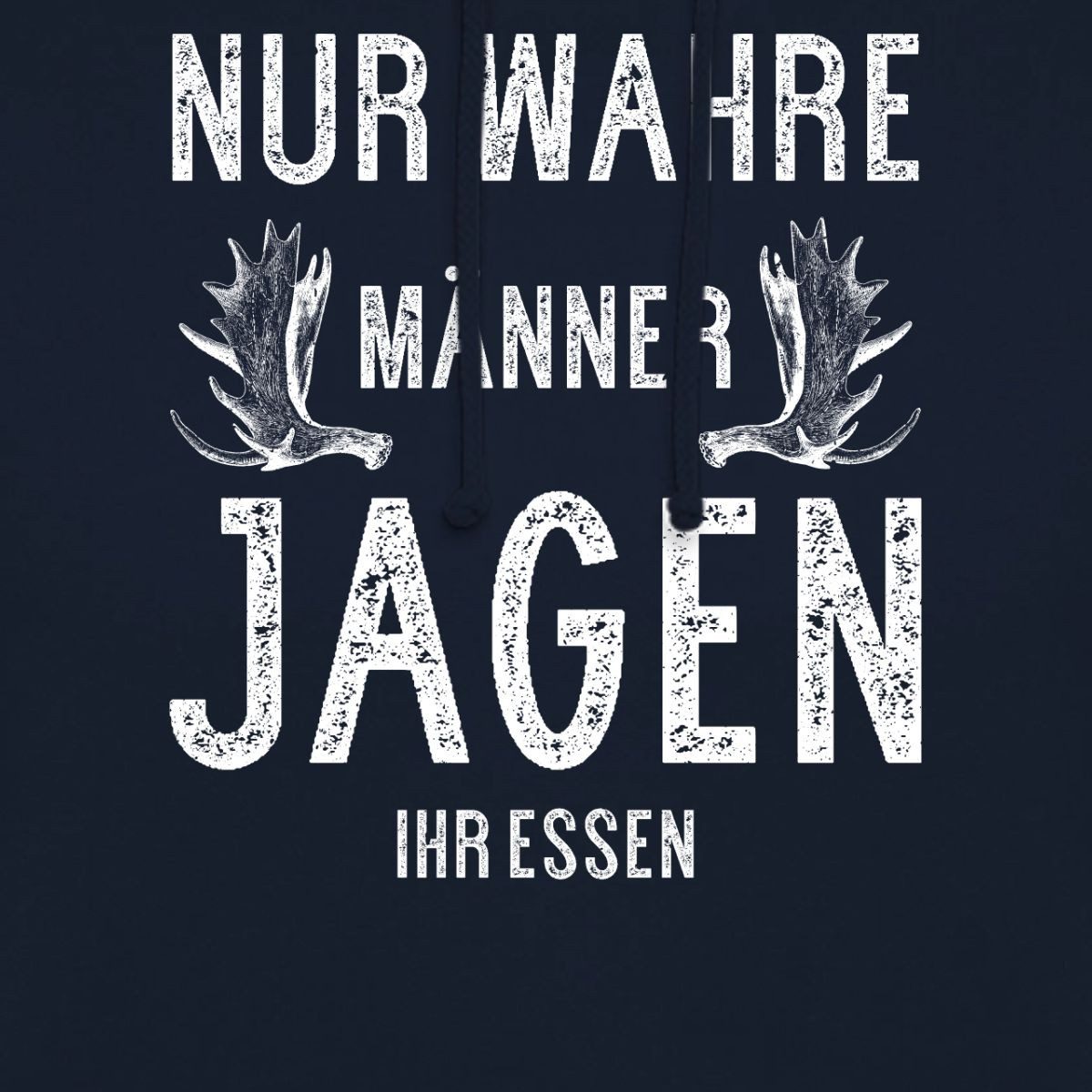 Spreadshirt Hoodie Nur Wahre Männer Jagen Ihr Essen Unisex Hoodie (1-tlg)