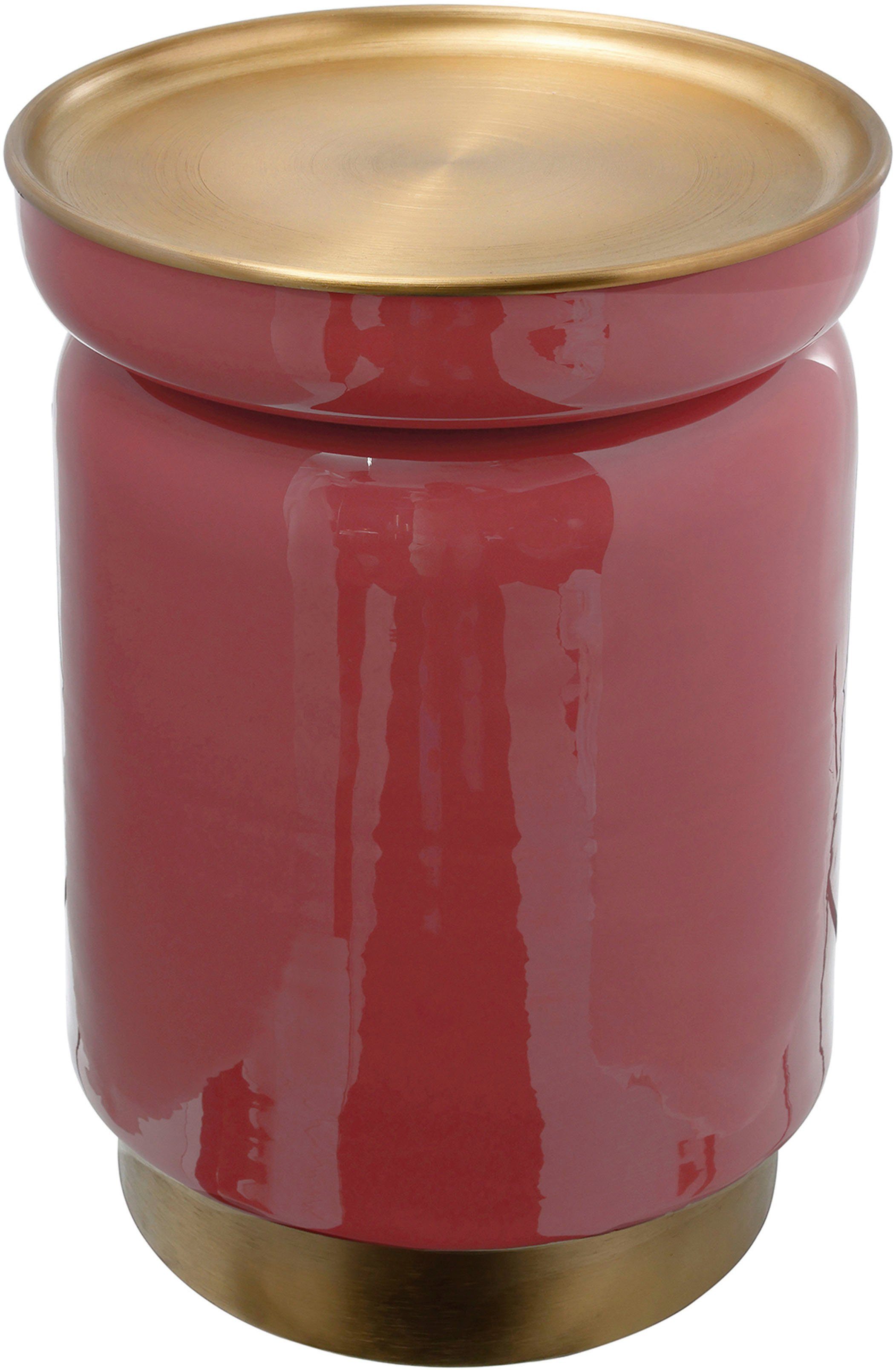 Kayoom Beistelltisch Art Deco 175, Abstelltisch aus Metall,funktional und stabil (1-St), Stilvoll, glanzvolle Lackierung, Tischplatte in Tablettform