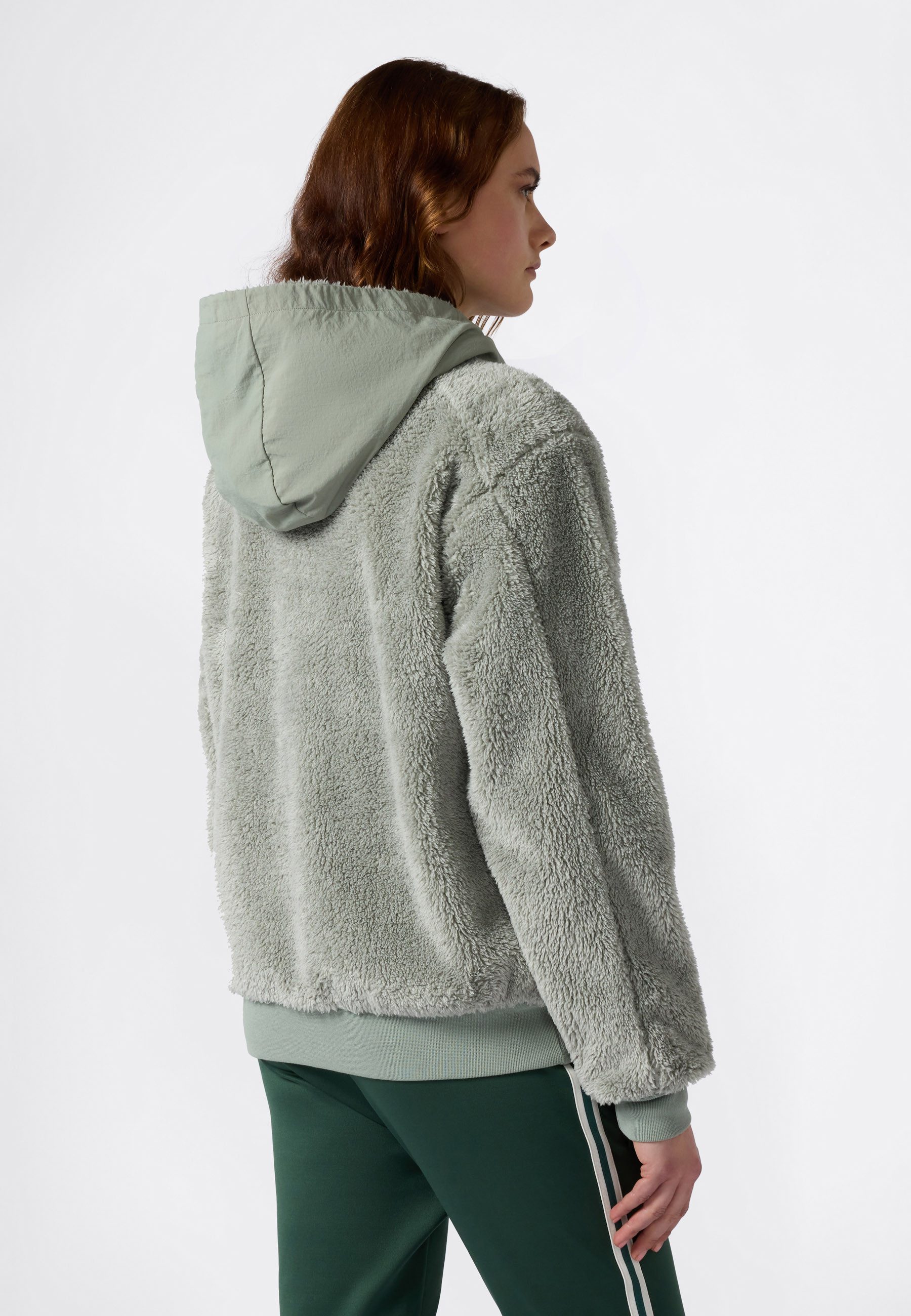 Champion Fleecejacke Polar Full Zip Hoodie 1-teiliges Design, aus Polyester und Baumwolle, leichtes Gewicht