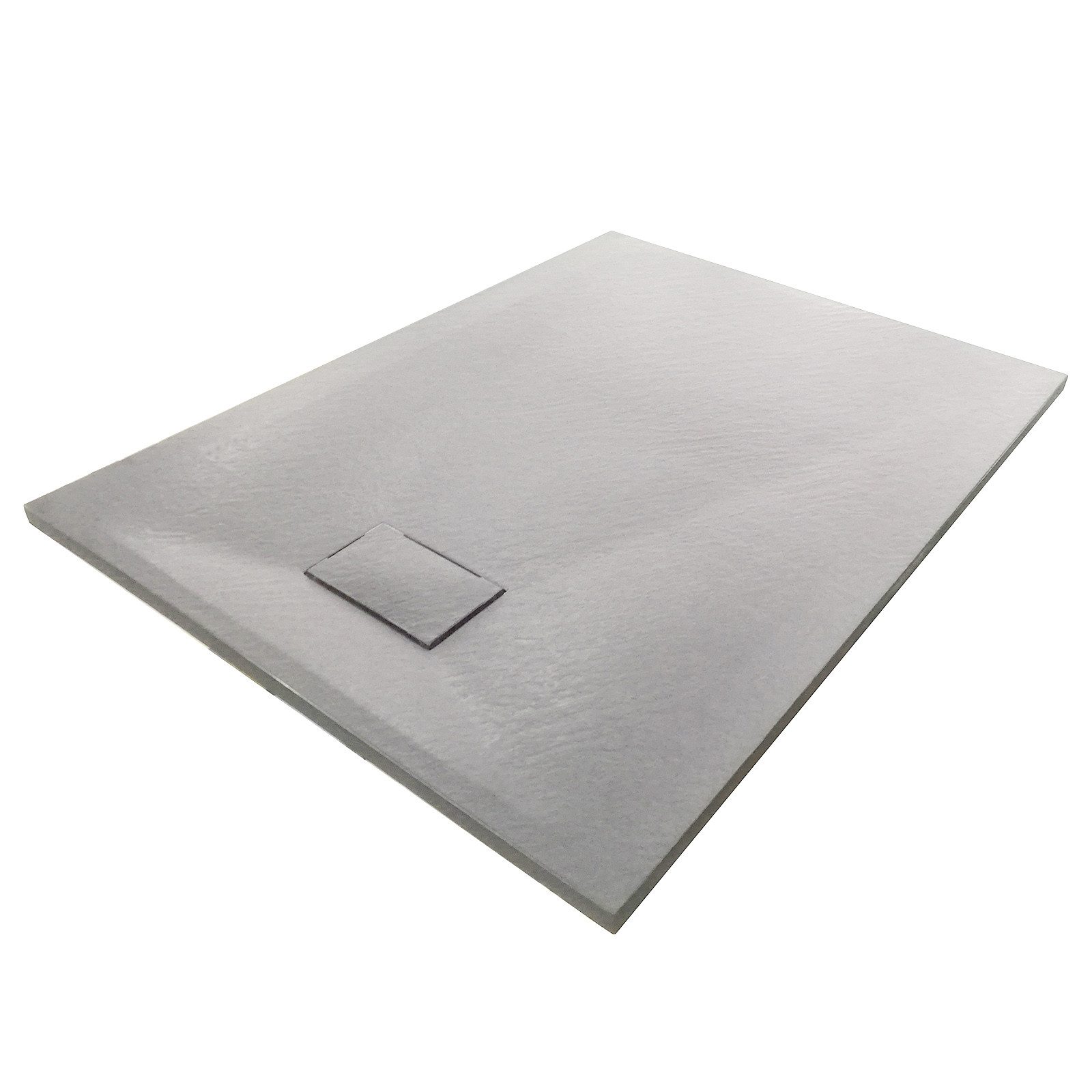 Bernstein Rechteckduschwanne Duschtasse GT-Serie, SMC, Duschwanne quadratisch 90x90cm SMC Beton-Optik inkl Ablauf Typ B