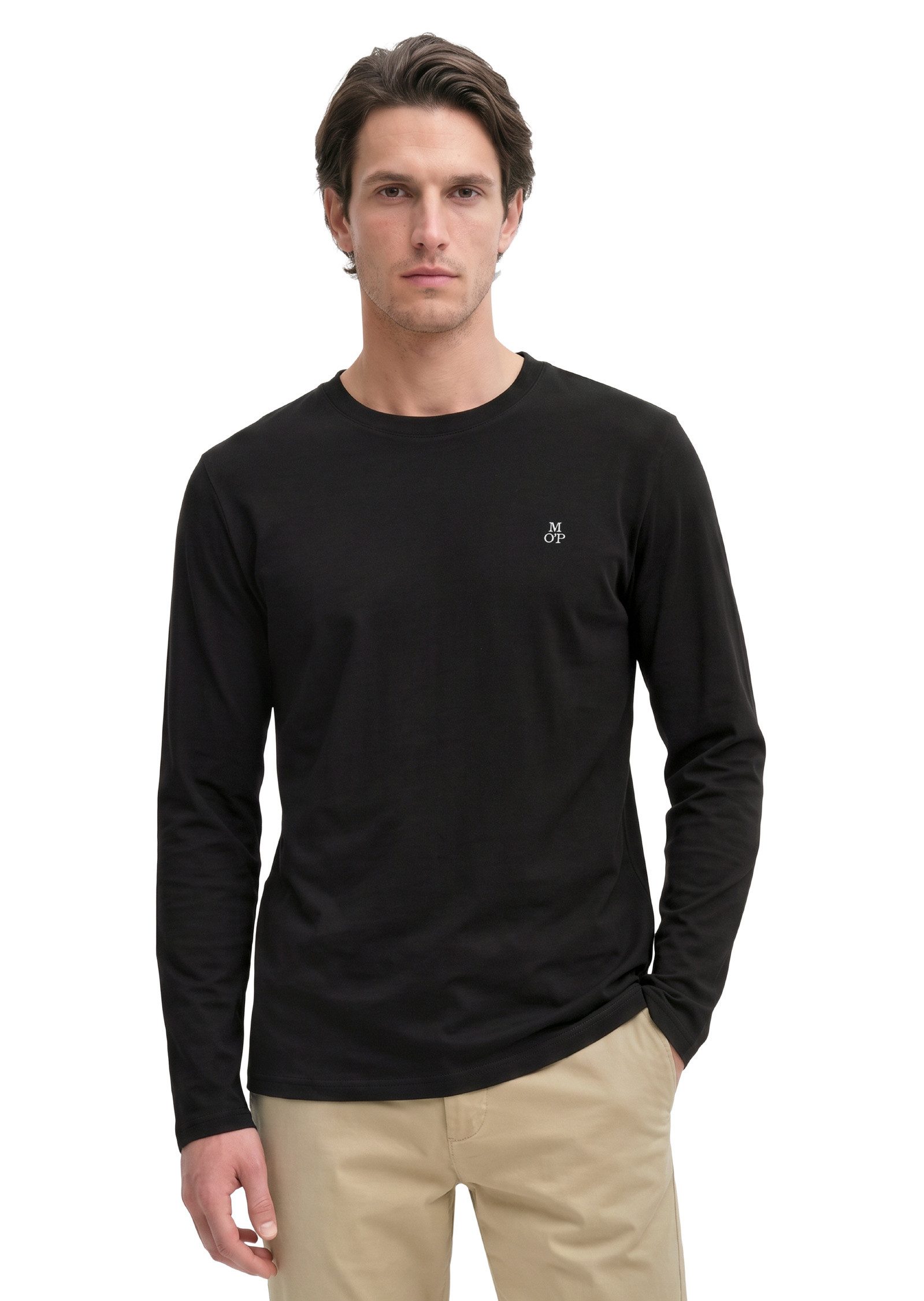 Marc O'Polo Langarmshirt aus reiner Bio-Baumwolle