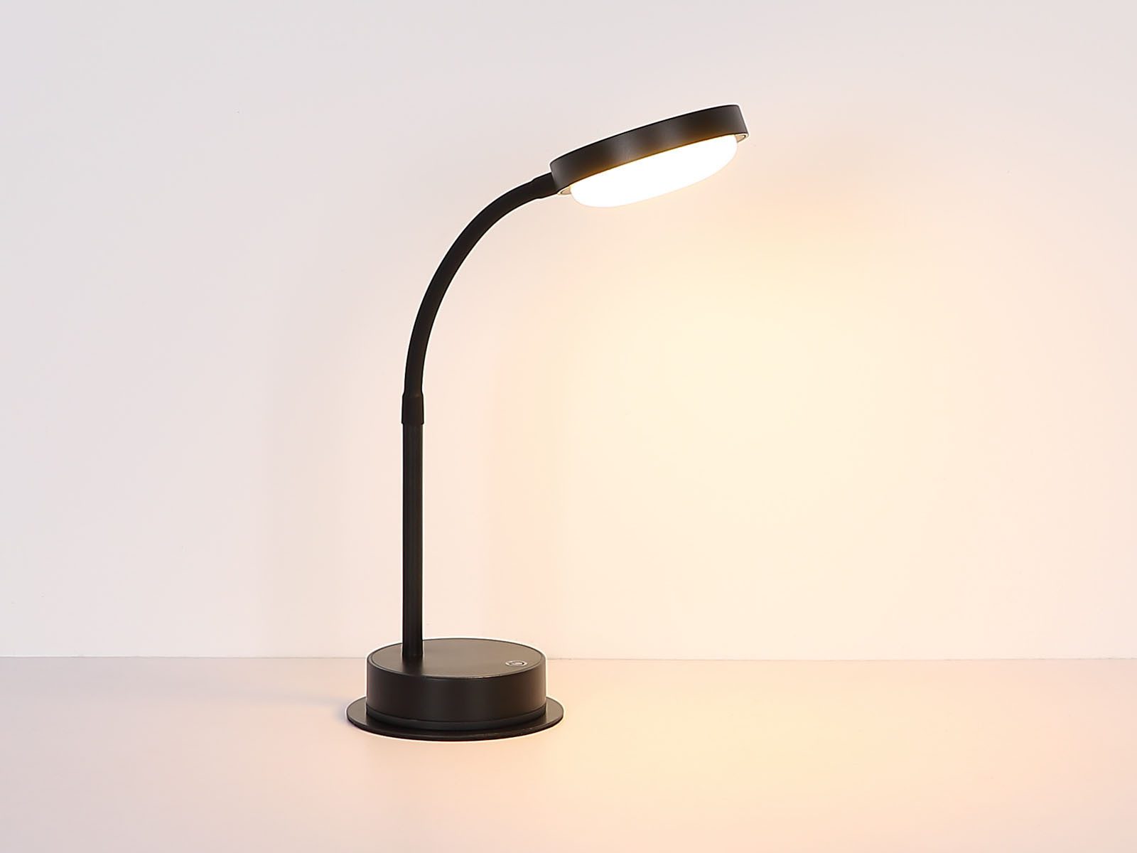 GLOBO LIGHTING LED Nachttischlampe, Dimmfunktion, LED fest integriert, Warmweiß, Akku Tischleuchte kabellos, Schreibtischlampe Schwarz, Höhe 38cm