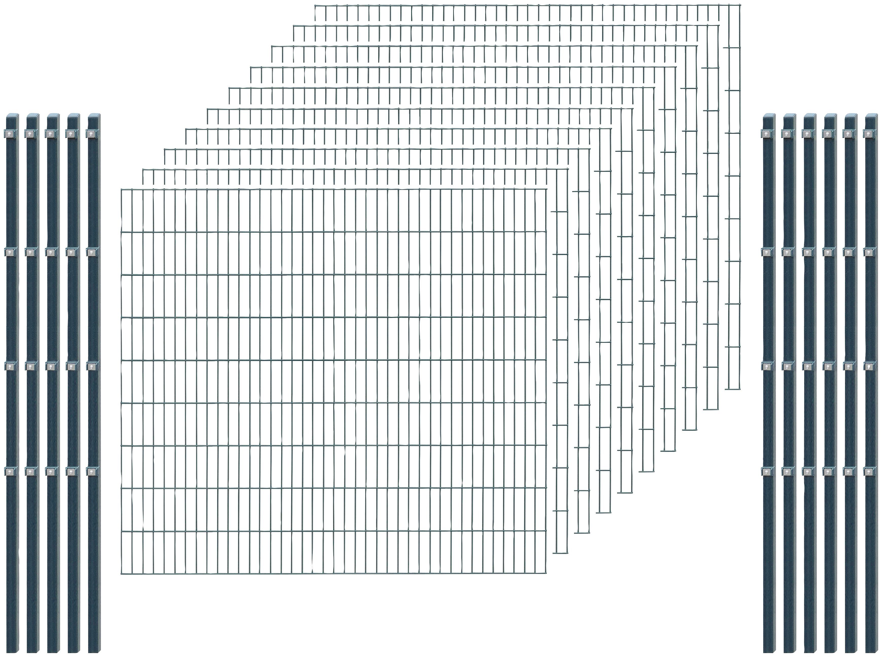 Arvotec Einstabmattenzaun 815 916, (Set), 180 cm hoch, 10 Matten für