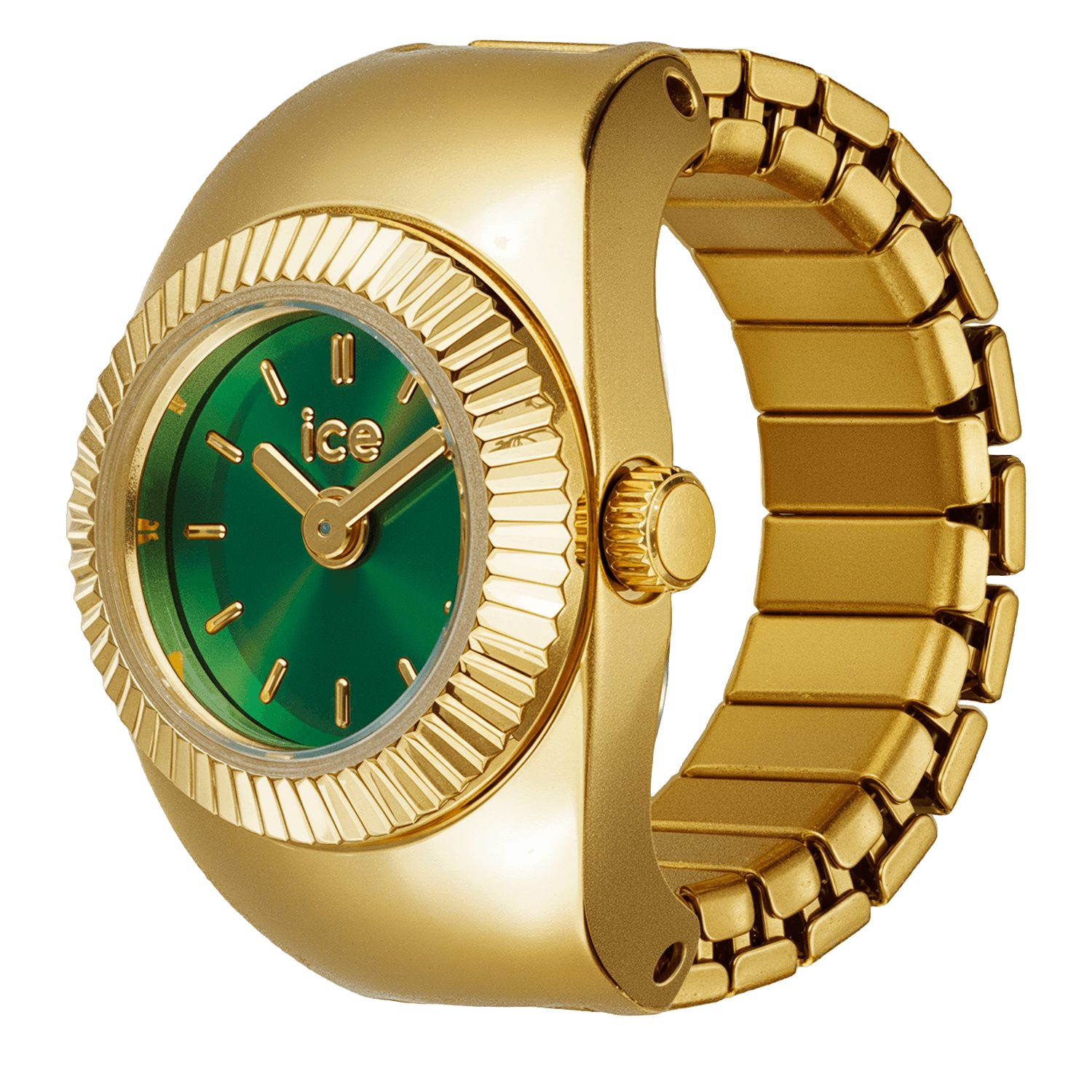 ice-watch Uhrenring Chouchou 025517, Quarzuhr, Damenuhr, Edelstahlringschiene, analog