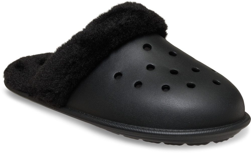 Crocs Classic Fuzz Scuff Pantoffel Hausschuh, Clog mit Warmfutter