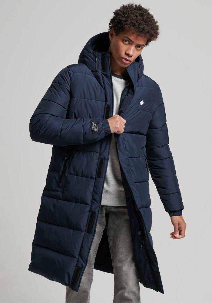 Superdry Steppjacke HOODED LONGLINE SPORTS PUFFER