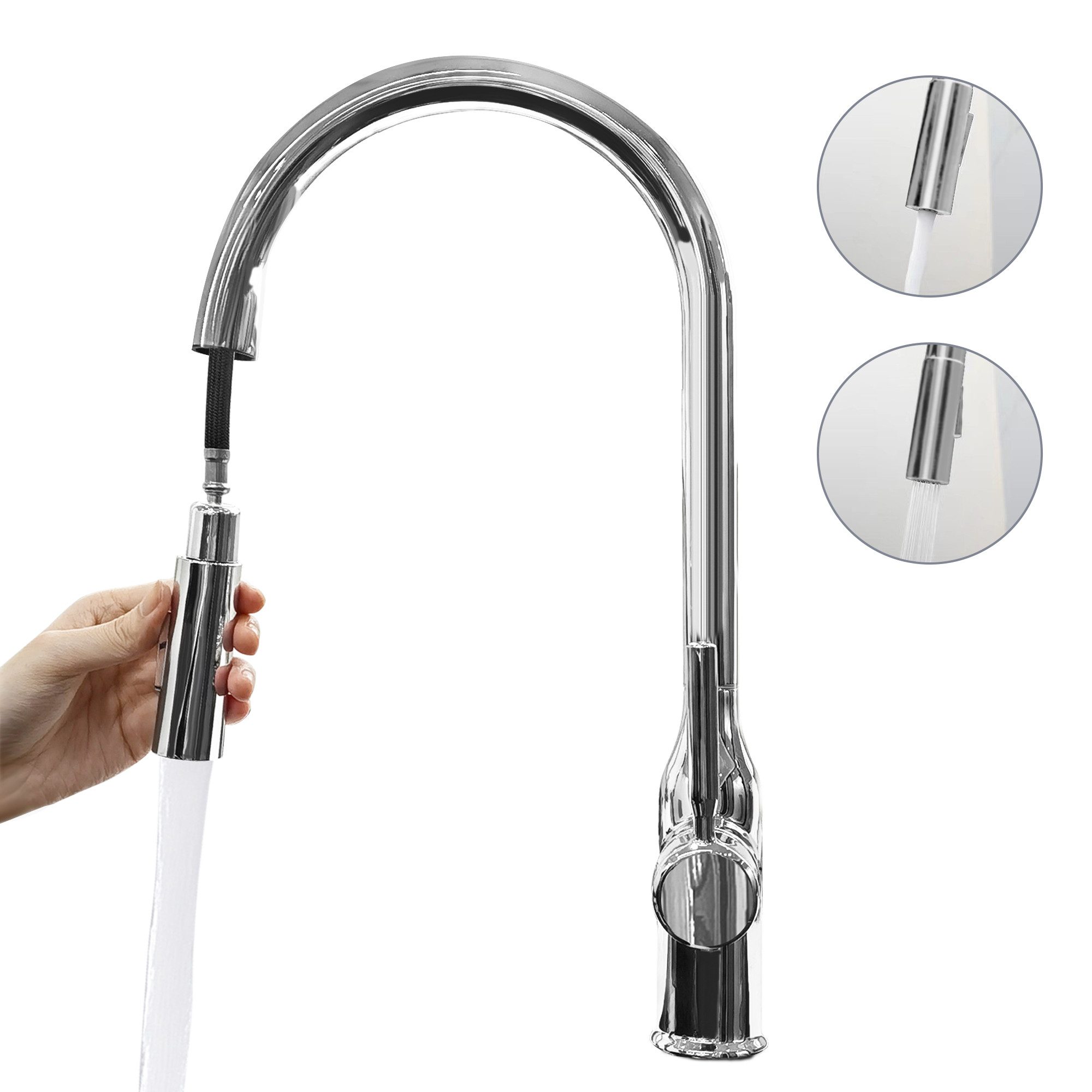 SEHAUSEU Küchenarmatur Wasserhahn Küche Bad Spültischarmatur günstig online kaufen