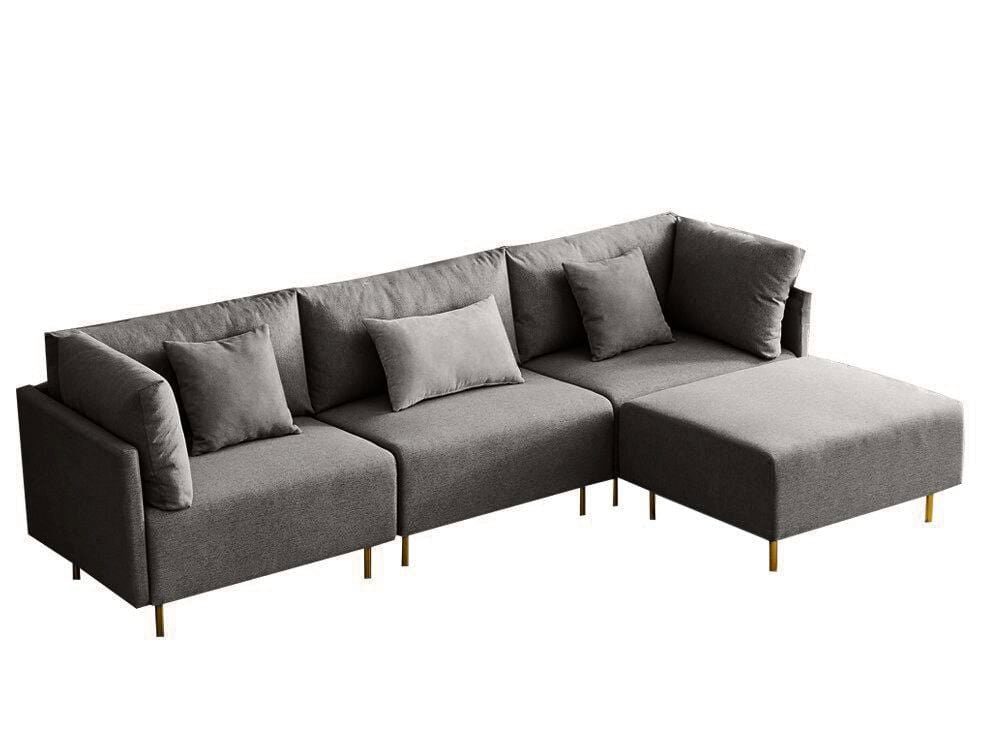 WohnenRoyal Sofa Modernes Sofa Anthrasit