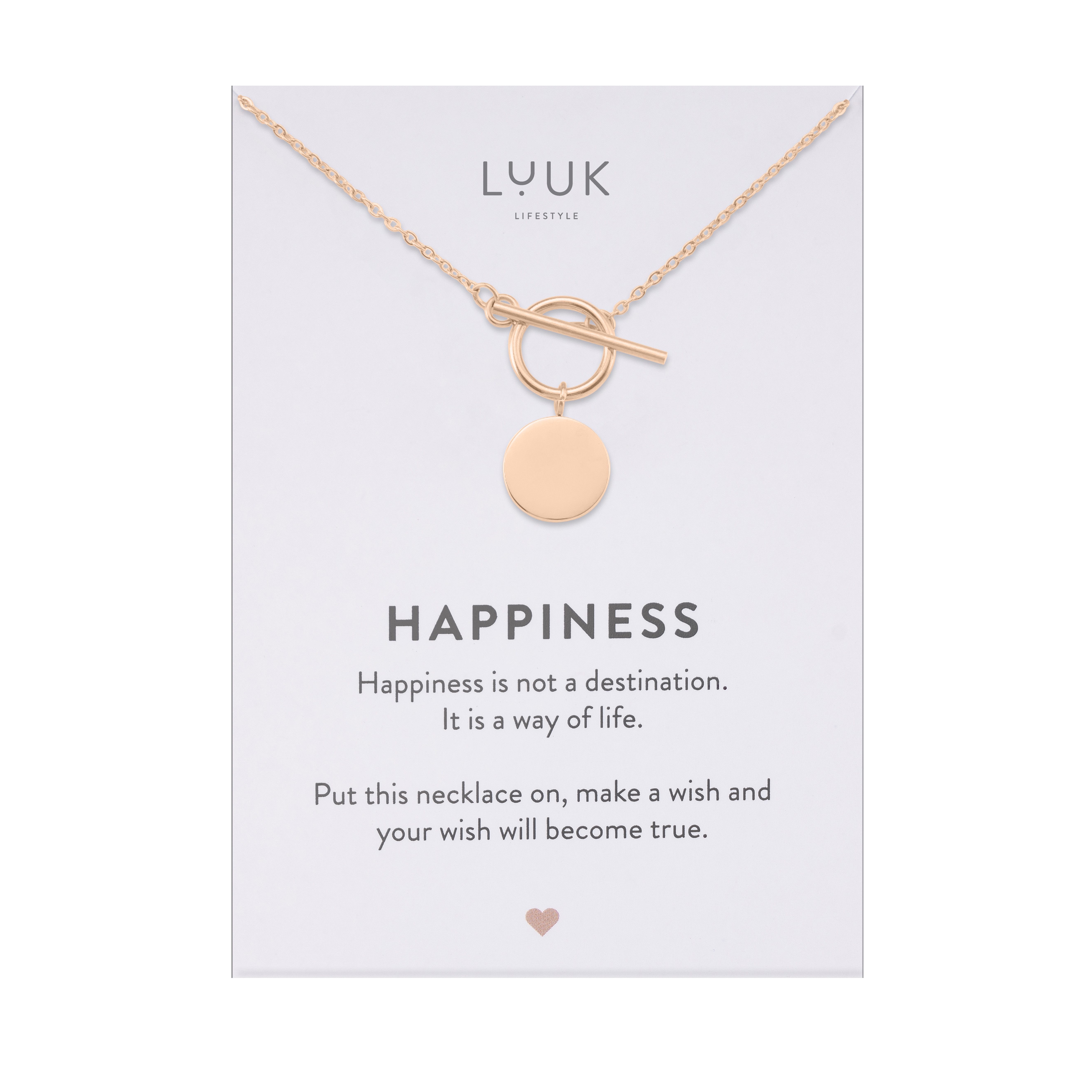 LUUK LIFESTYLE Kette mit Anhänger T-Coin, günstig online kaufen