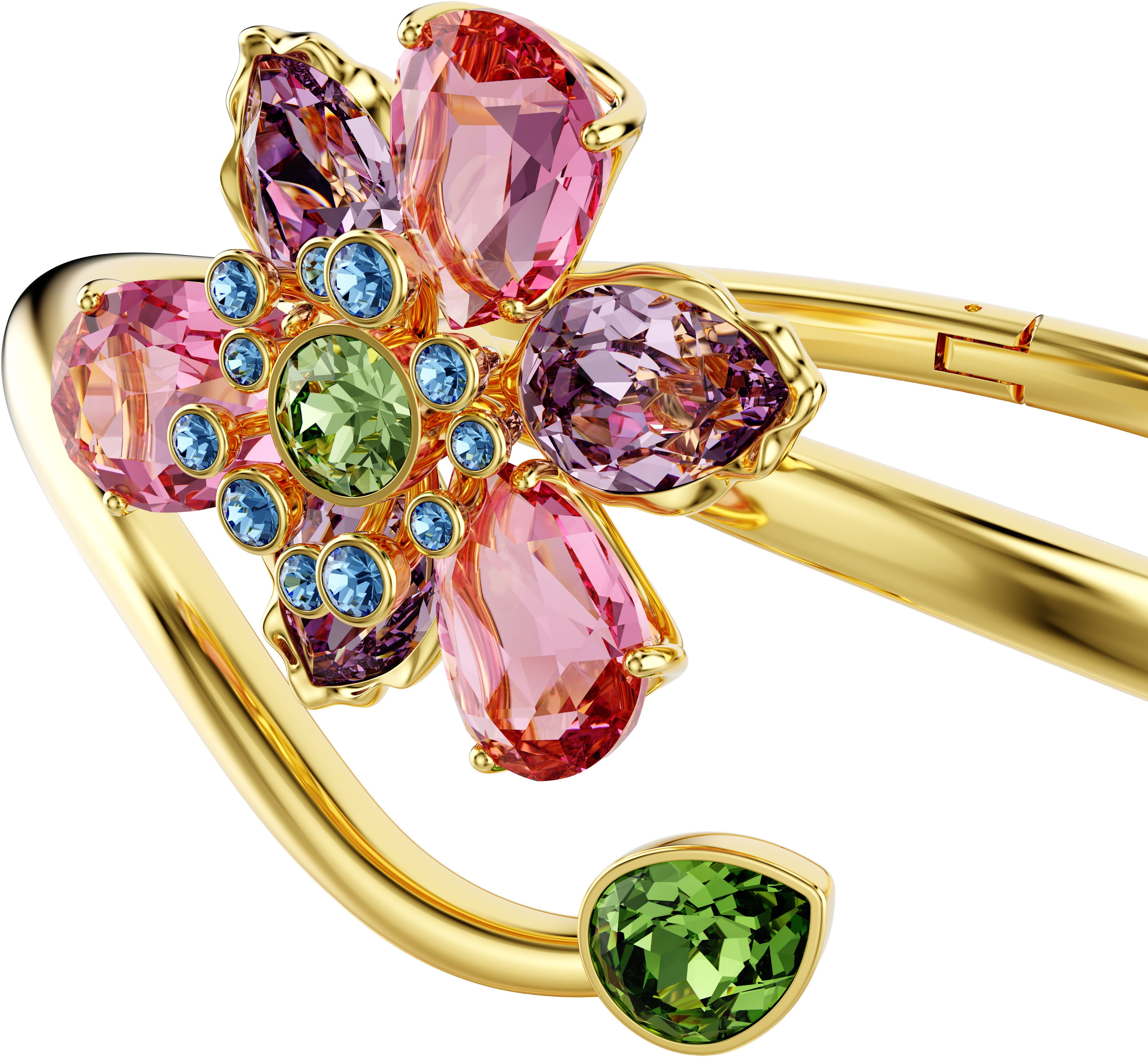 Swarovski Armreif Schmuck Geschenk Idyllia Armreif Blume, mit Swarovski® Kristall – Bild 4 von 5