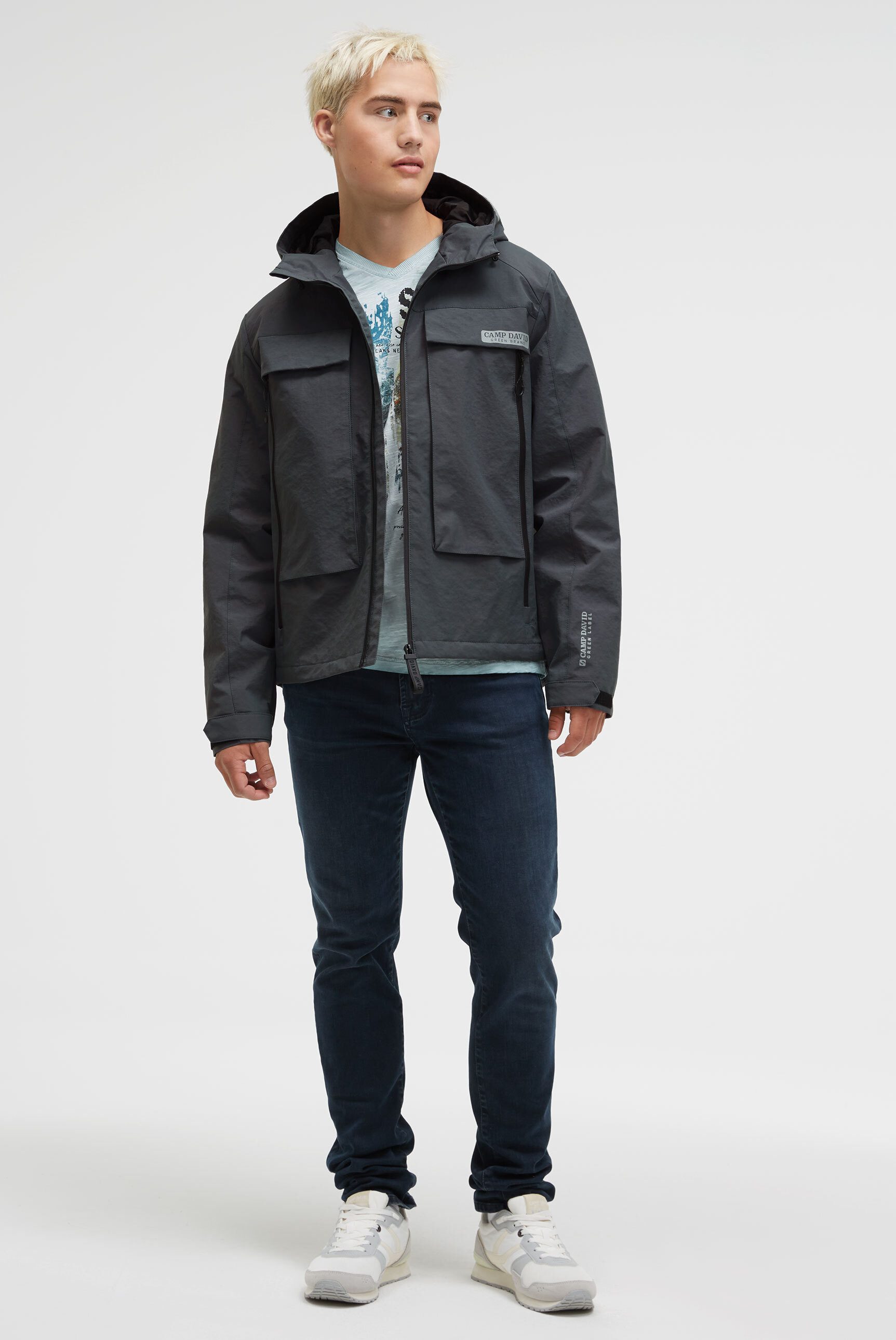 CAMP DAVID Outdoorjacke mit längerer Rückenpartie