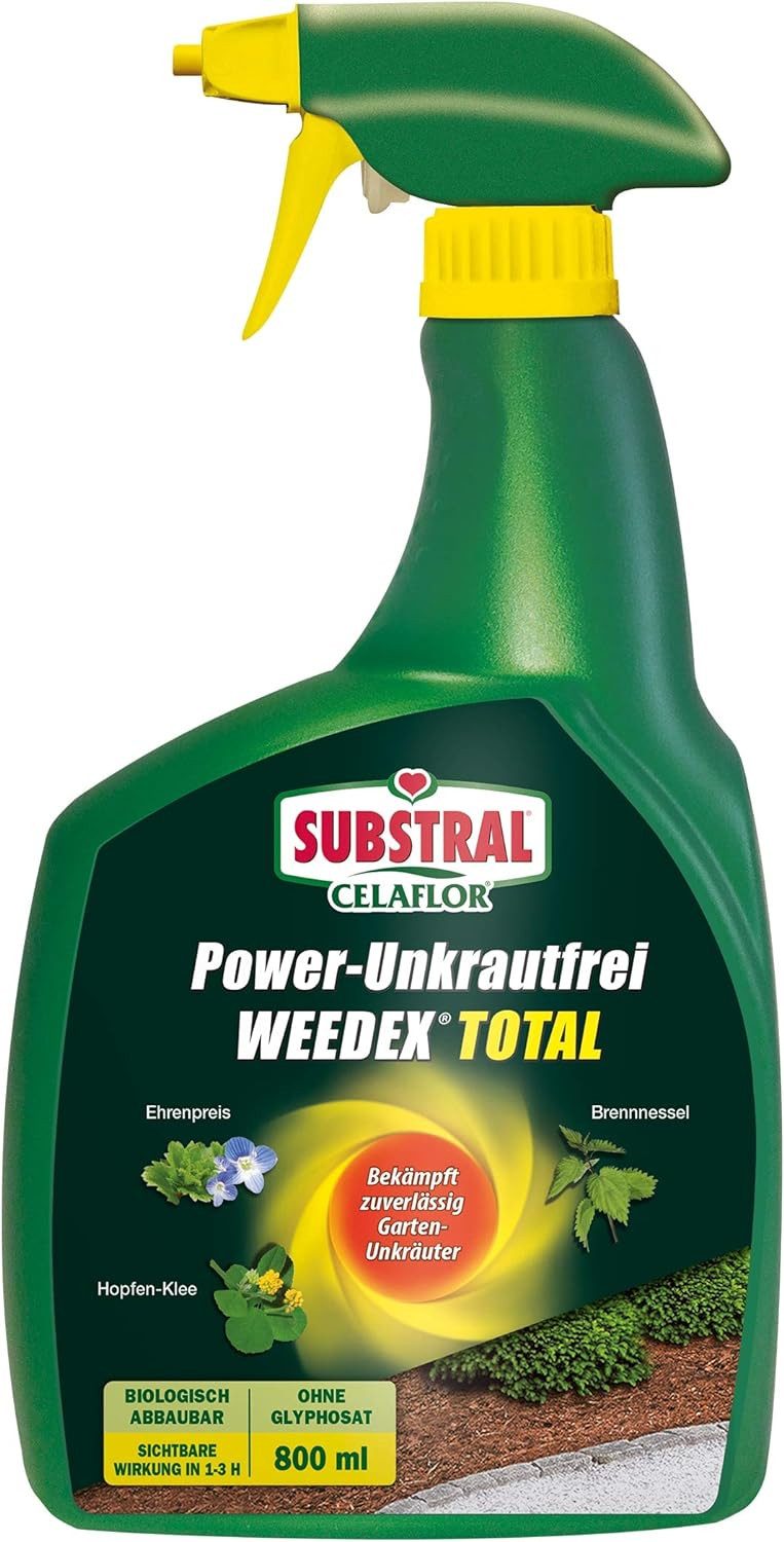 Substral Unkrautbekämpfungsmittel Unkrautvernichter Power-Unkrautfrei Weedex Total, 800 ml, 1,00 St.