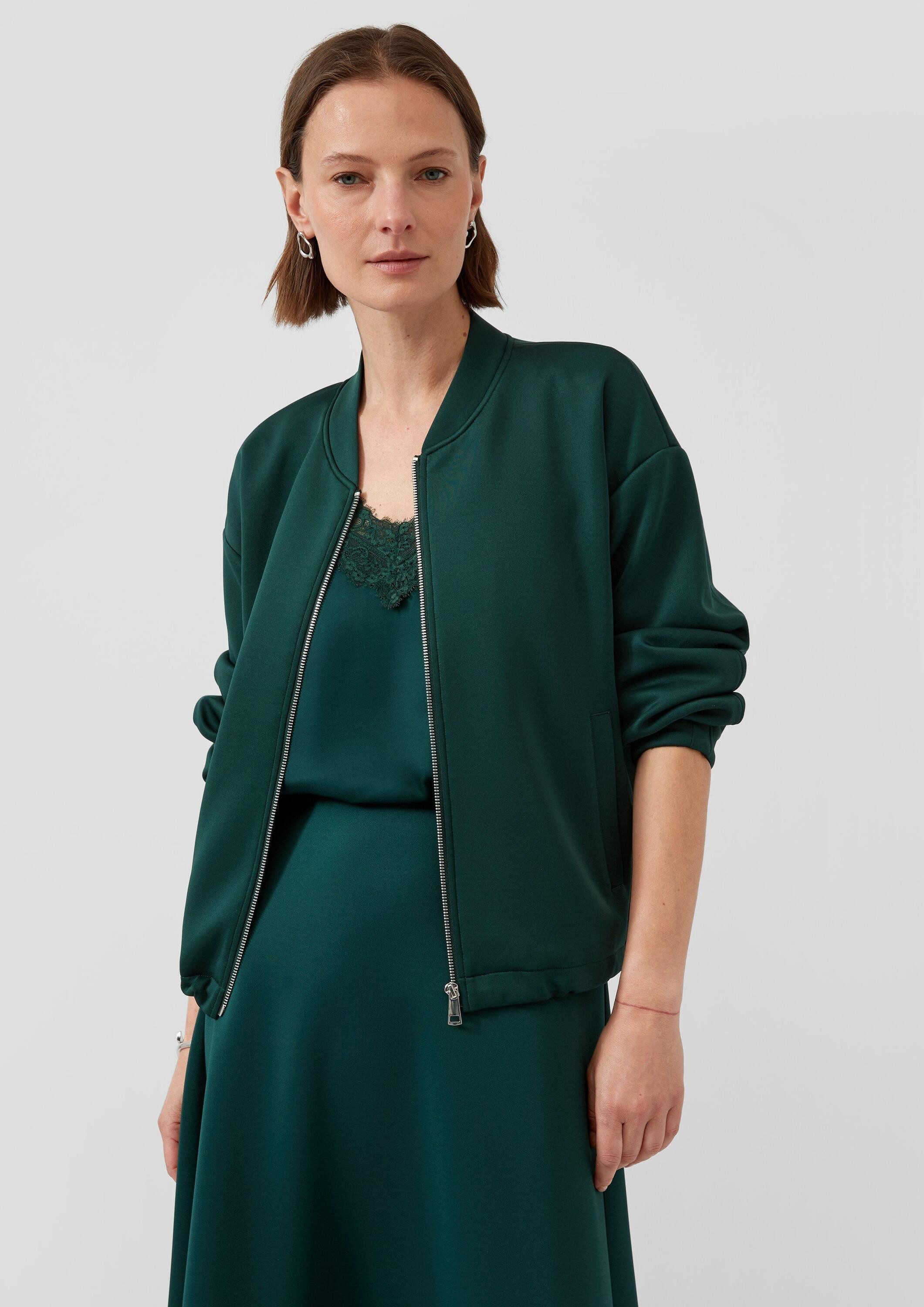 s.Oliver Funktionsjacke Indoor-Jacke Relaxed Blouson aus Scuba