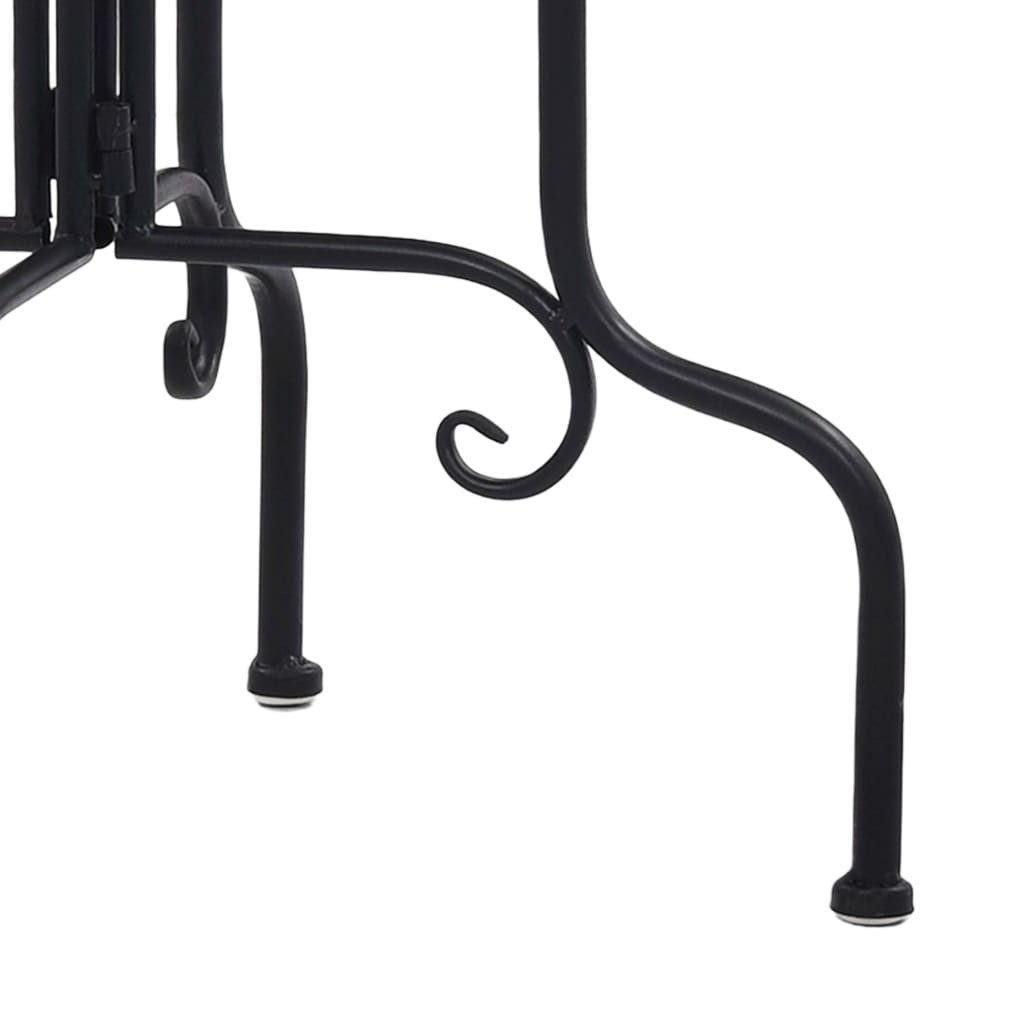 furnicato Beistelltisch Mosaik Keramik Terracotta und Weiß (1-St)