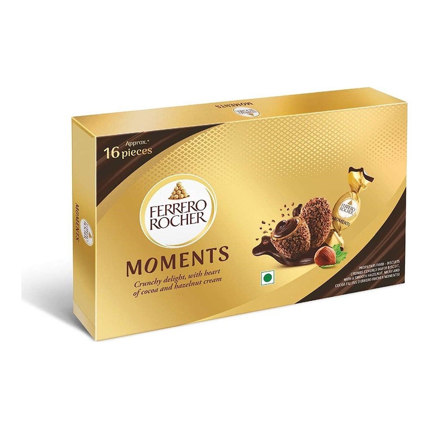 FERRERO Schokolade, 1 x 92.8 g, Rocher Moments – Knusprig & Cremig