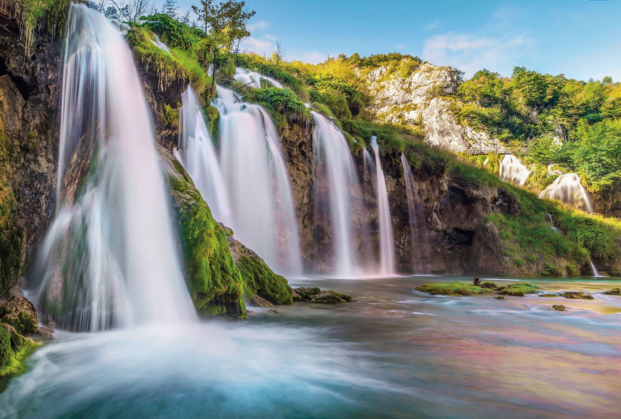 Komar Fototapete Vlies - Downfall - Größe 368 x 248 cm, glatt, bedruckt, (Packung, 1 St., Vlies Fototapete), Wohnzimmer, Schlafzimmer