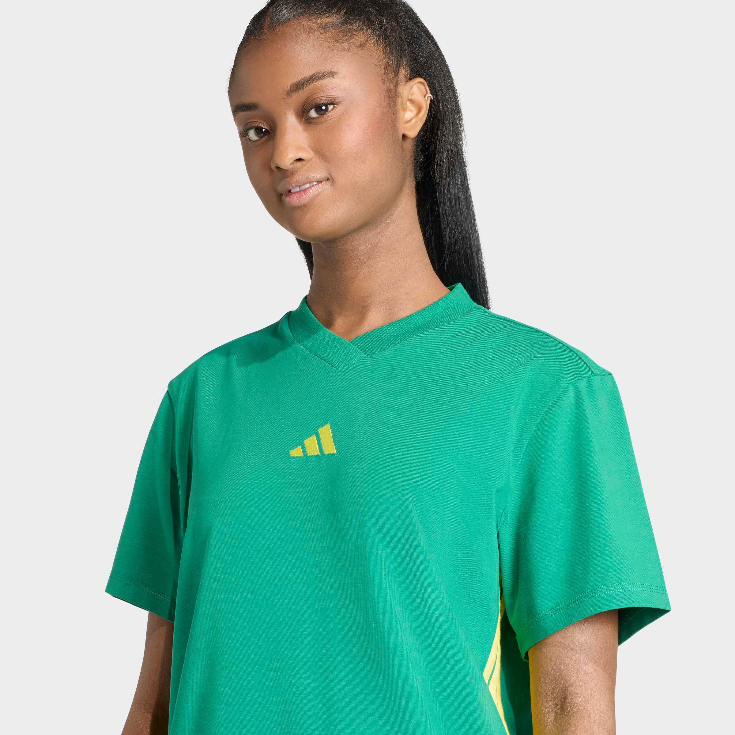 adidas Sportswear Shirtkleid ESSENTIALS -, 3-STREIFEN, SINGLE JERSEY