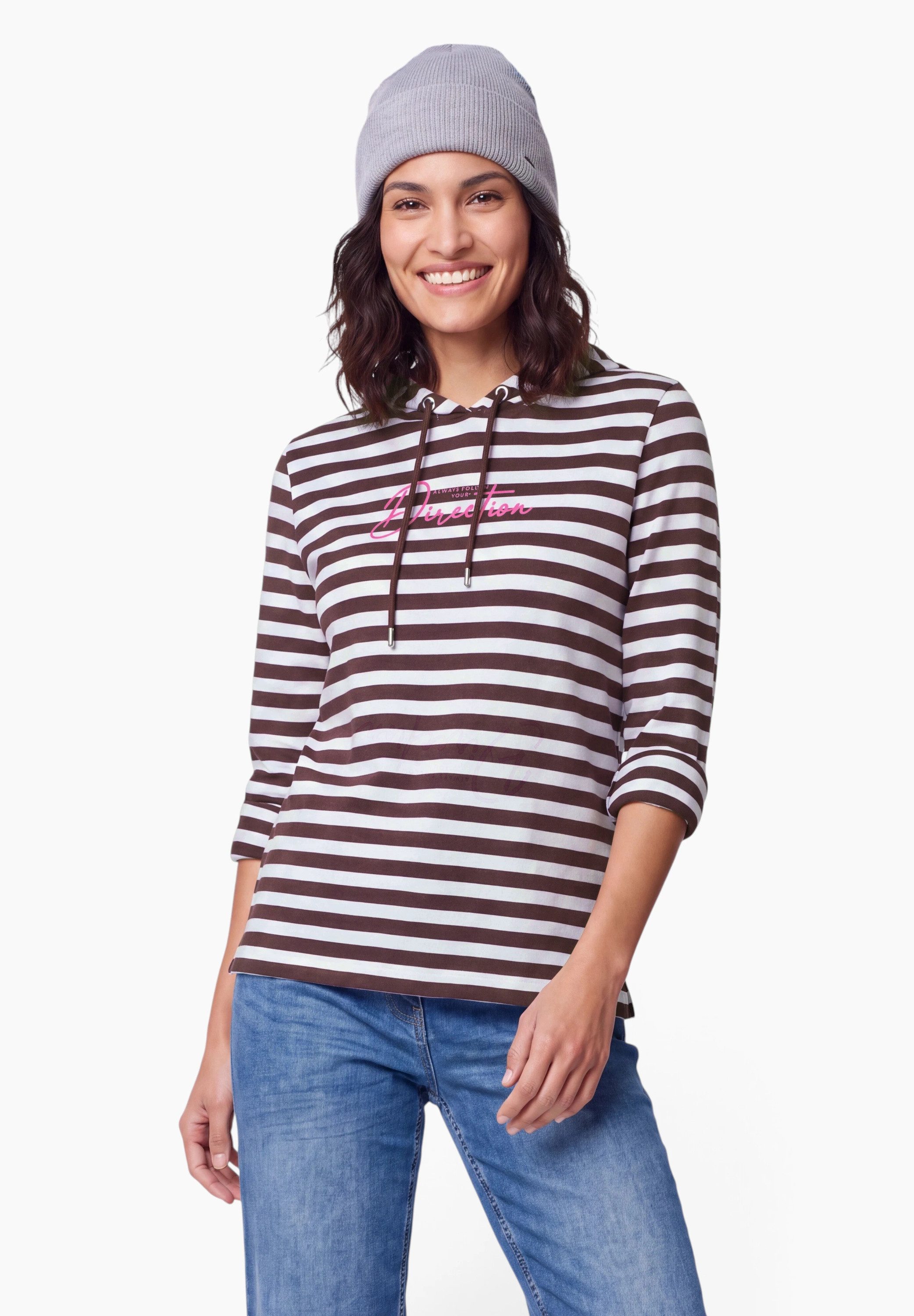 CECIL Langarmshirt mit Kapuze