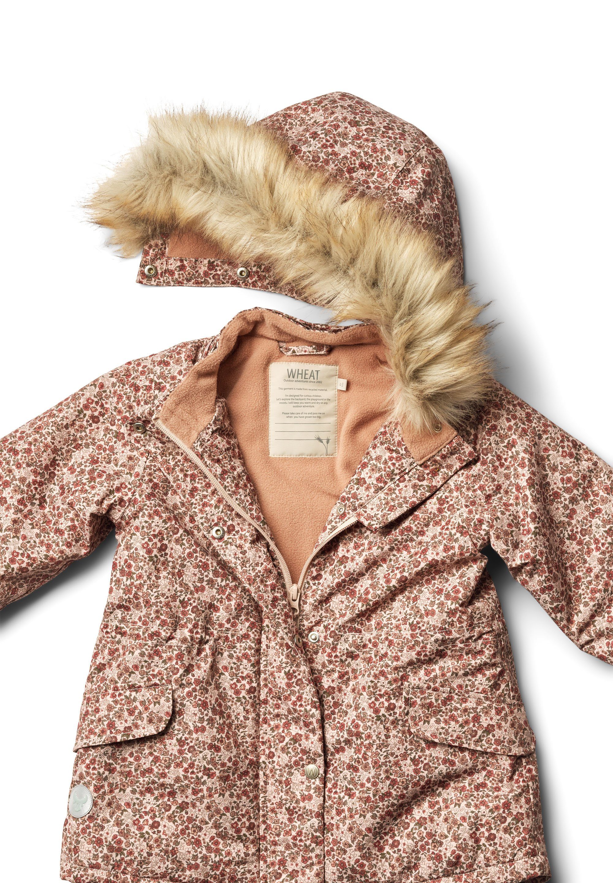 WHEAT Winterjacke Mathilde Tech Wasserdicht, Winddicht Flowers Atmungsaktiv, Rose Dust