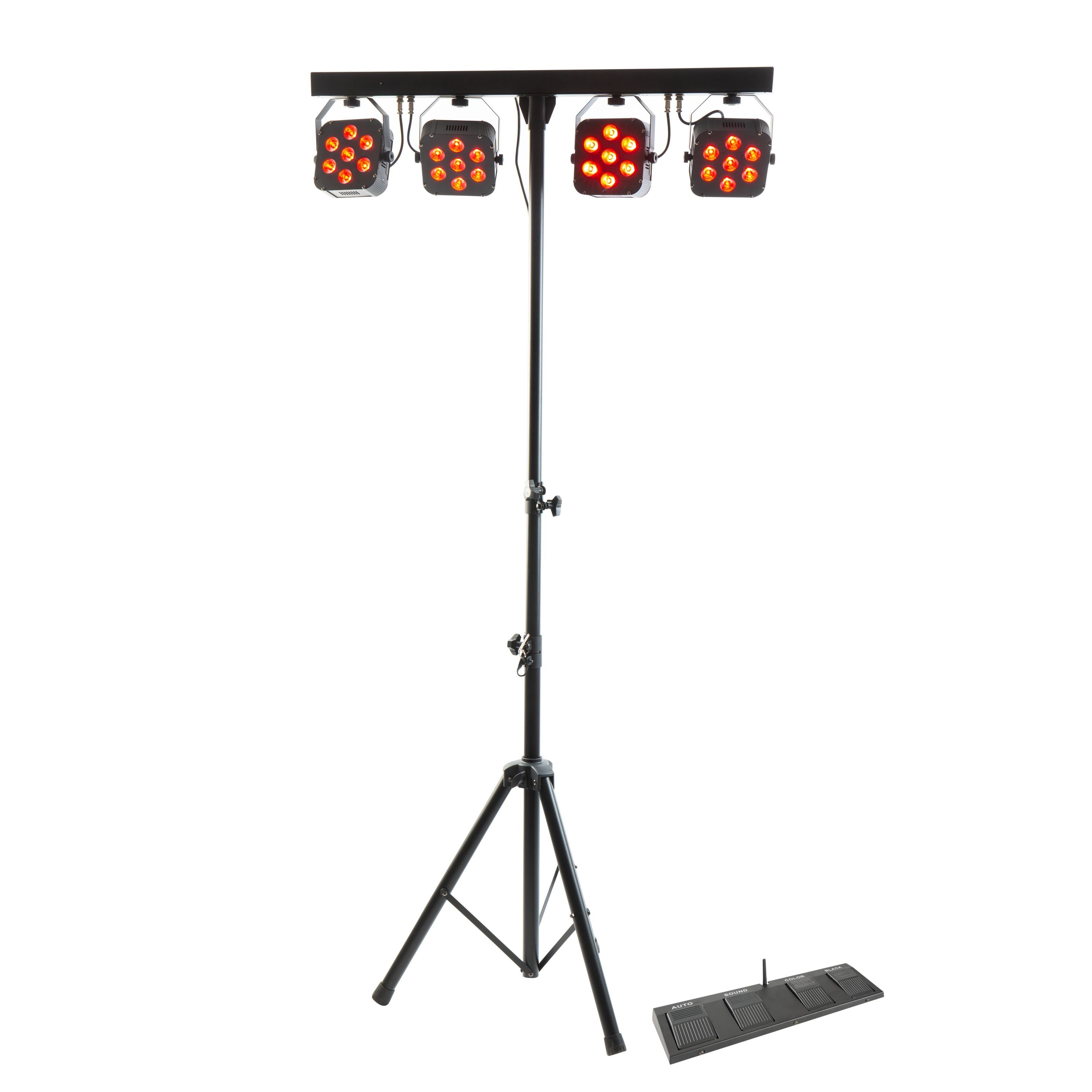 lightmaXX LED Scheinwerfer, LED Scheinwerfer Set, RGBW Scheinwerfer, Mobile DJs