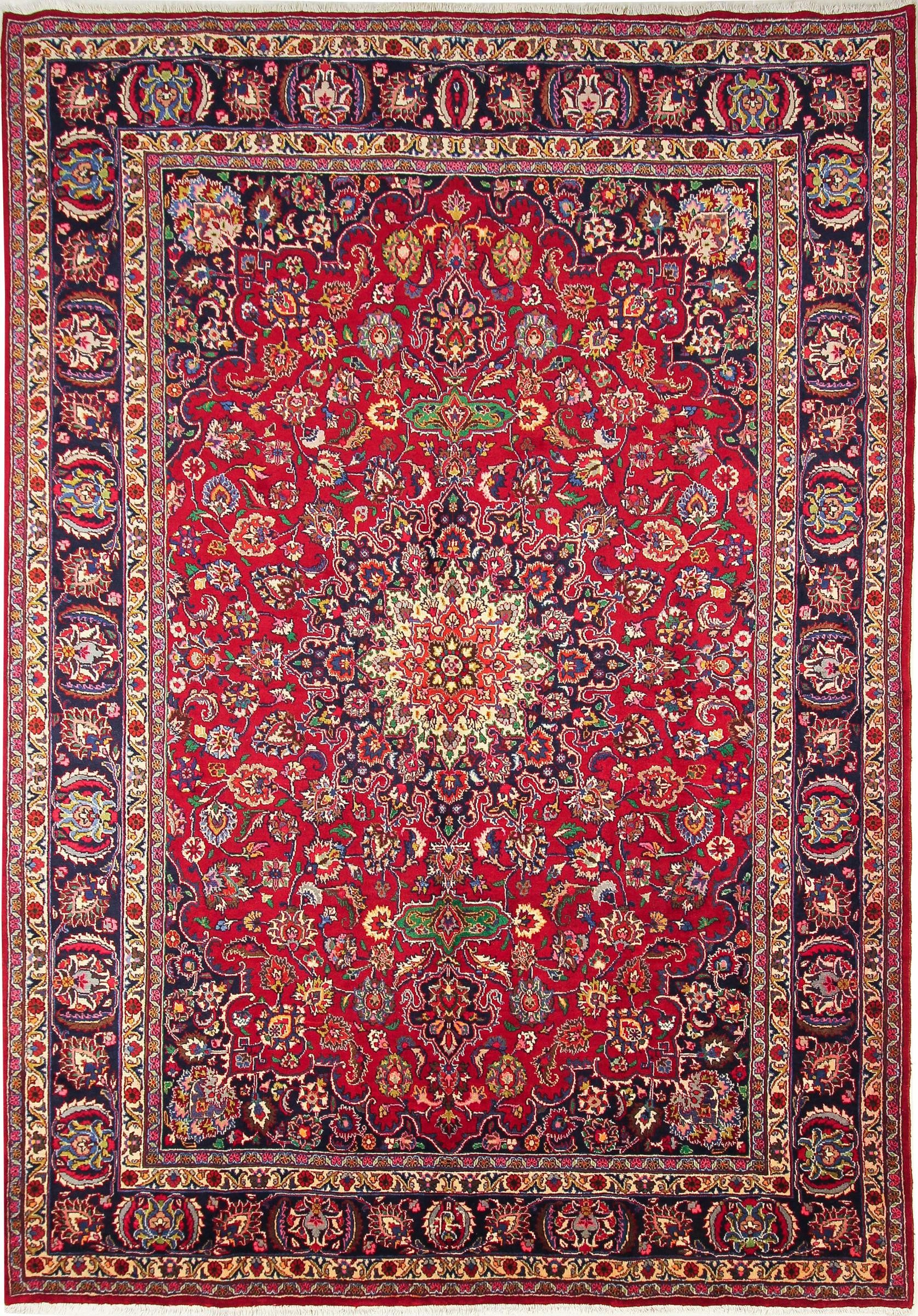 Nain Trading Orientteppich Keshan 251x354 Handgeknüpfter Orientteppich / Perserteppich, rechteckig, Höhe: 12 mm