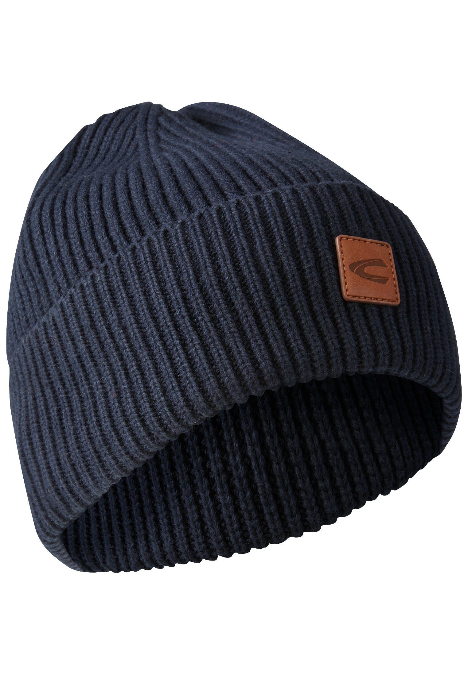 camel active Baseball Cap Beanie aus einem Baumwoll-Kaschmir-Mix