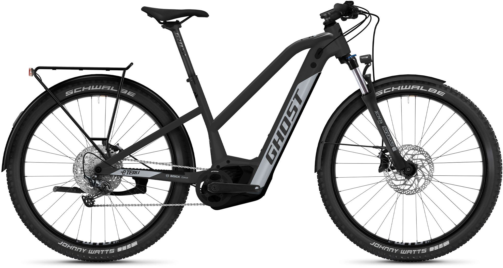 Ghost E-Bike E-Teru B Advanced EQ, 12 Gang Shimano SLX RD-M7100 Schaltwerk, Kettenschaltung, Mittelmotor, 750 Wh Akku